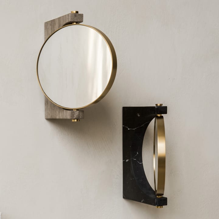 Pepe Marble mirror - Marble black, wall hung - Audo Copenhagen