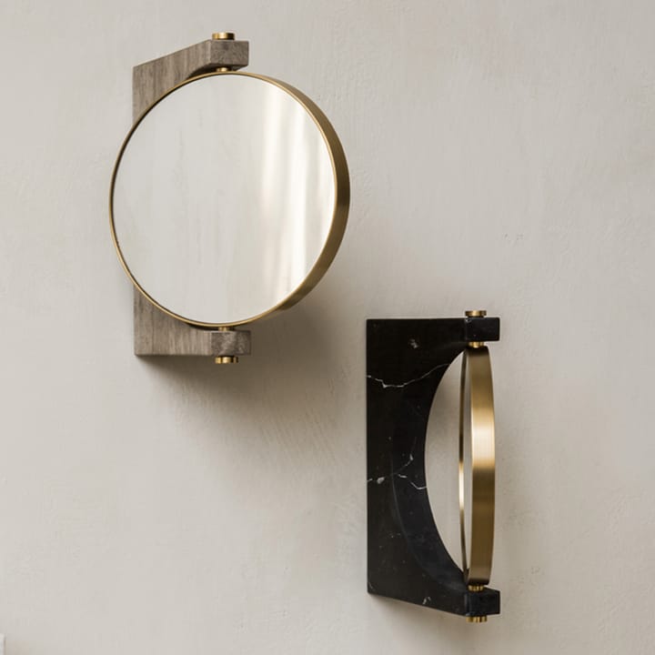 Pepe Marble mirror - Marble brown, wall hung - Audo Copenhagen