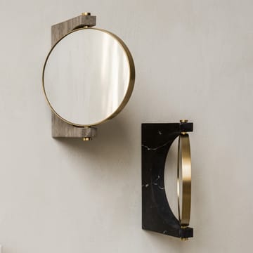 Pepe Marble mirror - Marble brown, wall hung - Audo Copenhagen