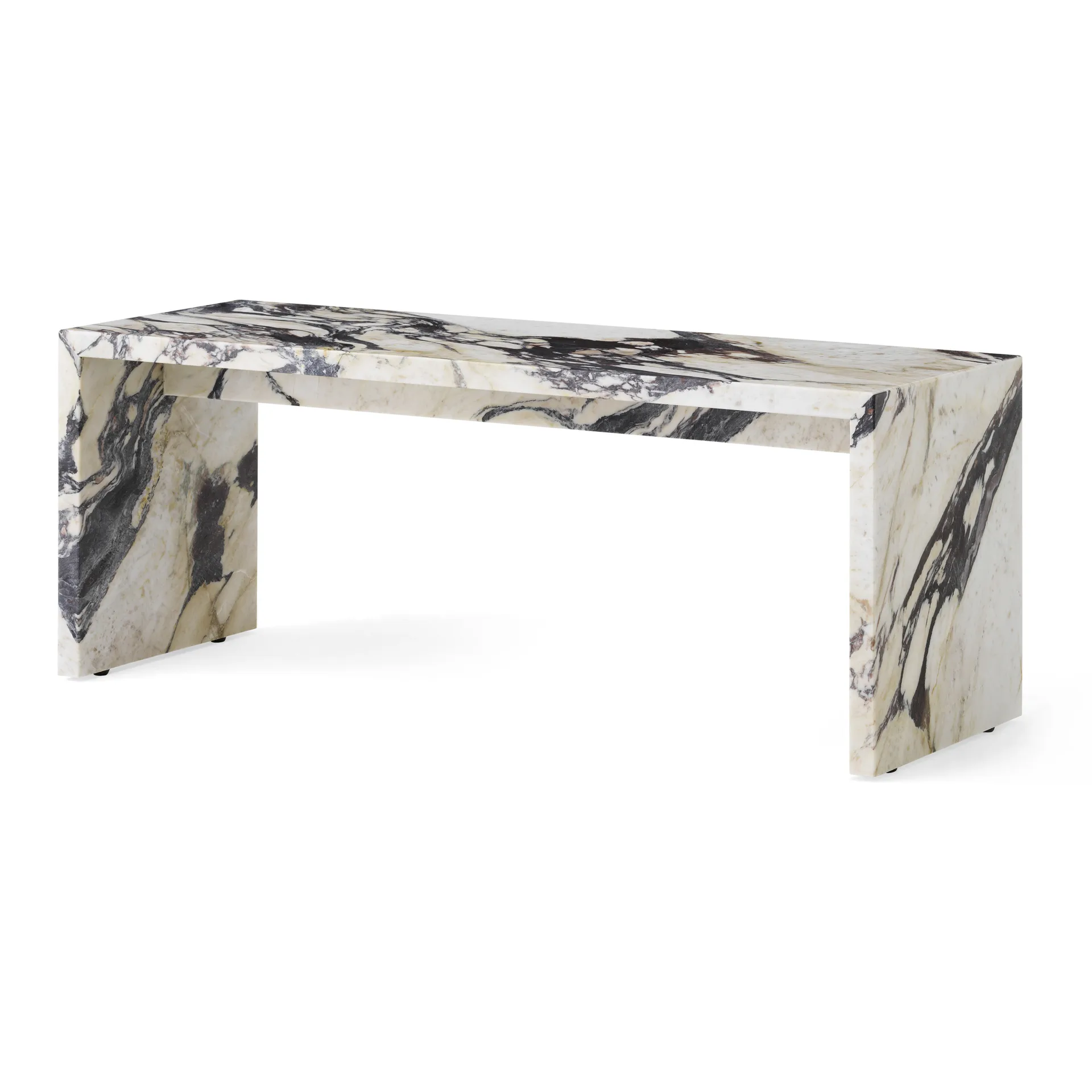 Plinth Bridge sidetable, Calacatta Viola Audo Copenhagen