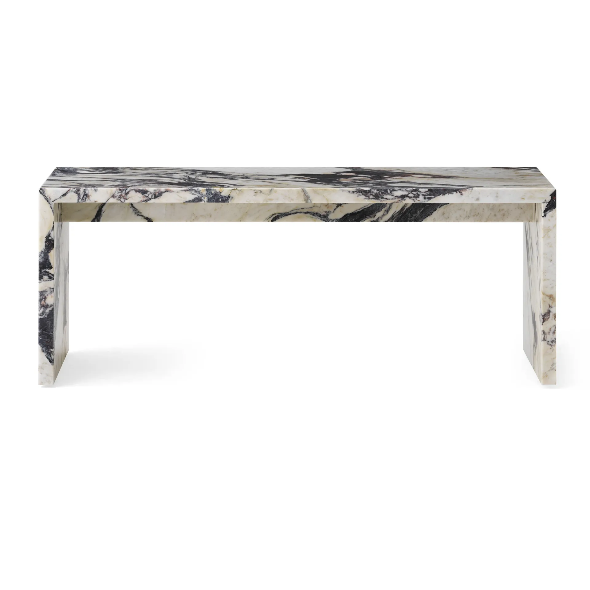 Plinth Bridge sidetable, Calacatta Viola Audo Copenhagen
