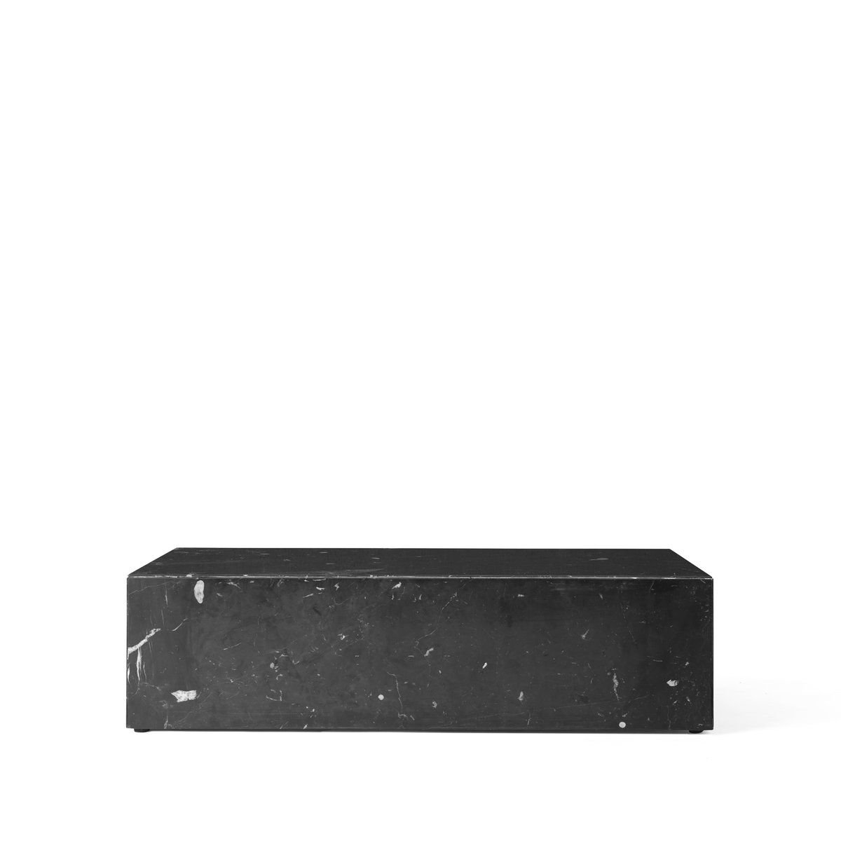 Audo Copenhagen Plinth coffee table Black, low | Scandinavian Design | Coffee tables | Black