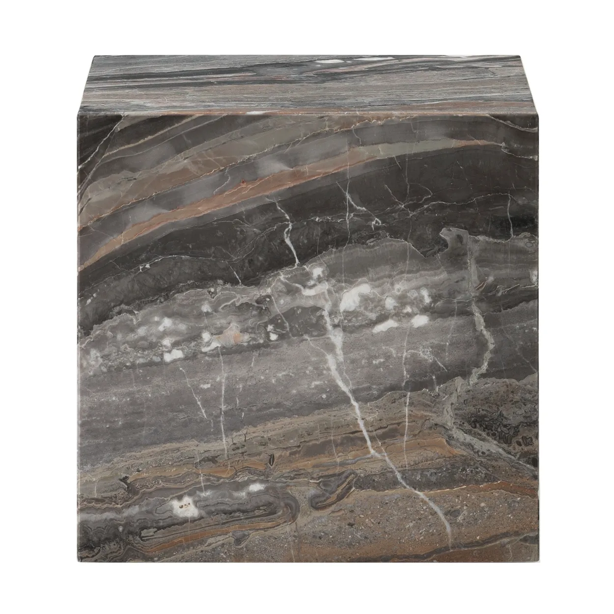 Audo Copenhagen Plinth coffee table Grey galaxy, cube