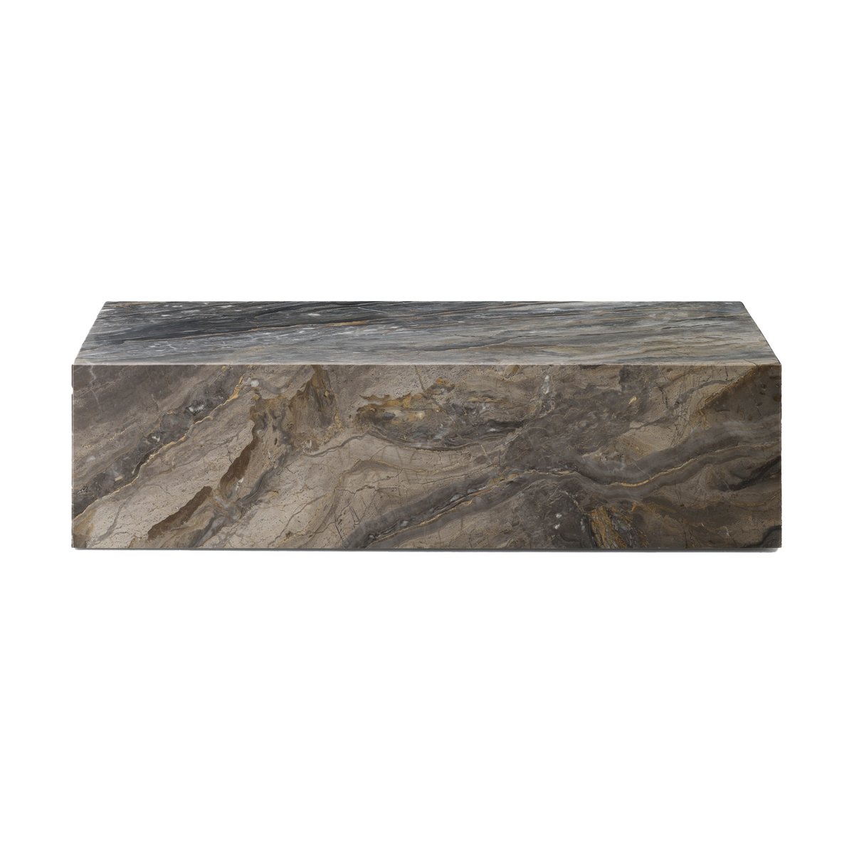 Audo Copenhagen Plinth coffee table Grey galaxy, low