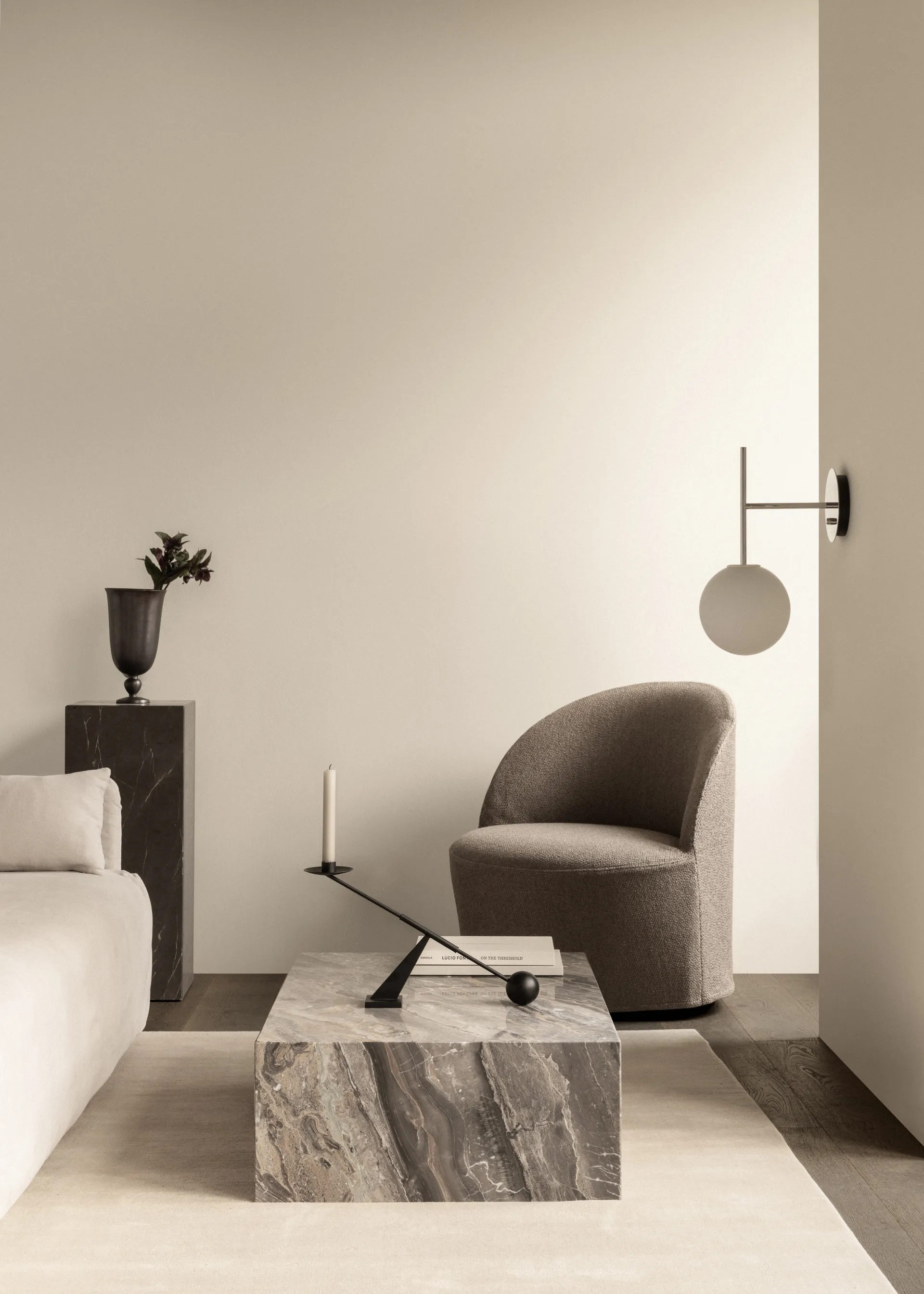 Plinth coffee table, Grey galaxy, low Audo Copenhagen