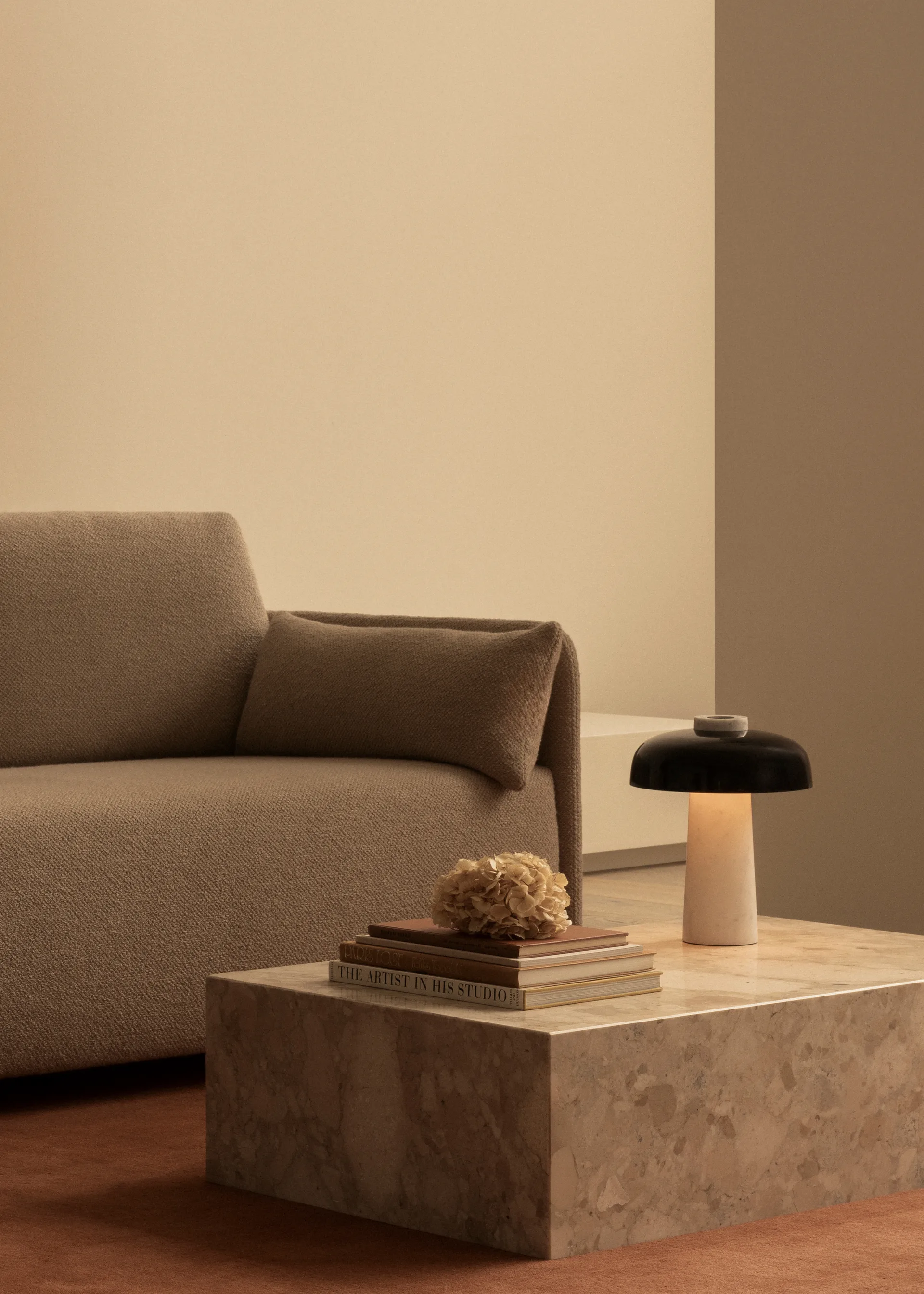 Plinth coffee table, Grey galaxy, low Audo Copenhagen