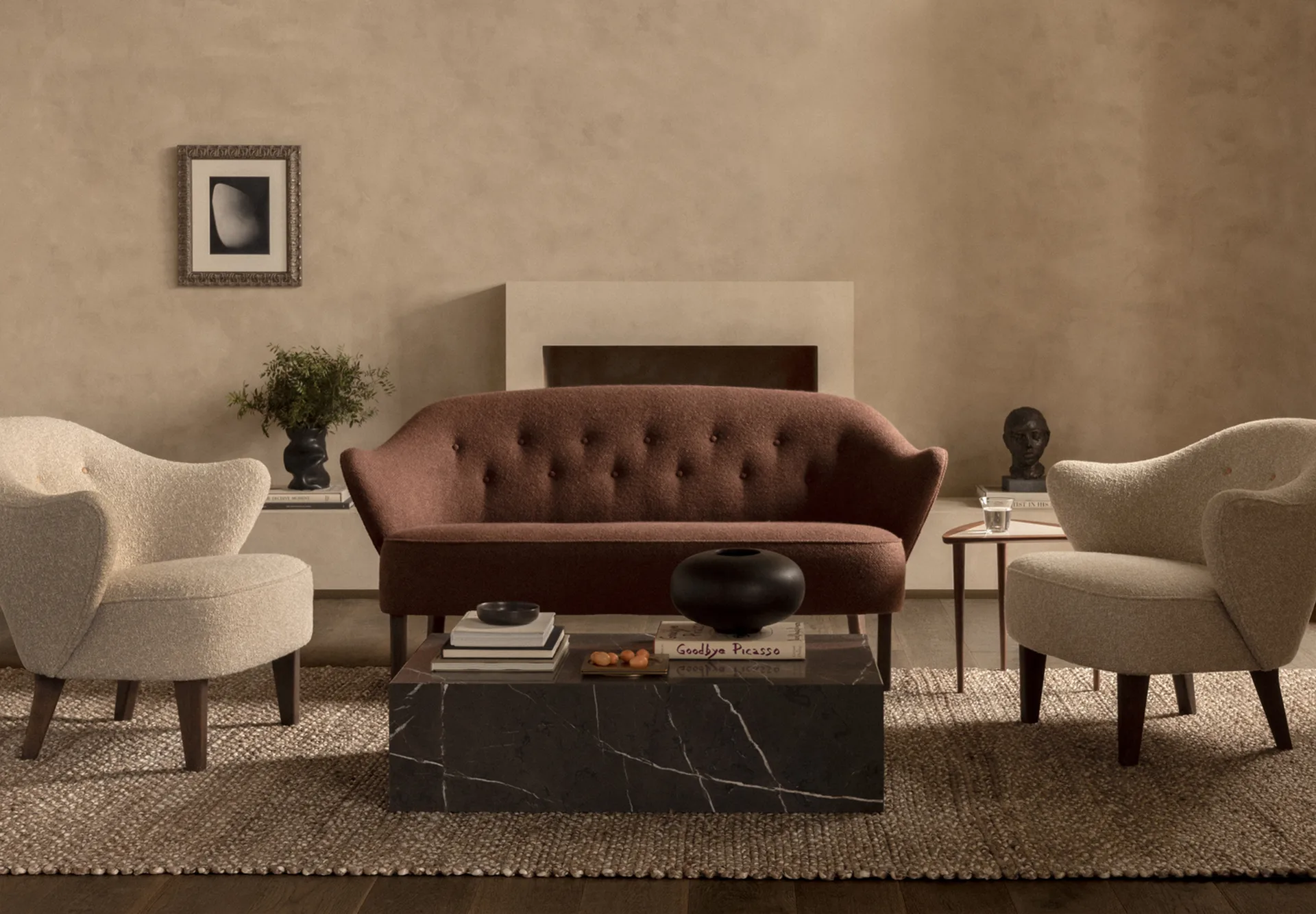 Plinth coffee table, Grey, low Audo Copenhagen