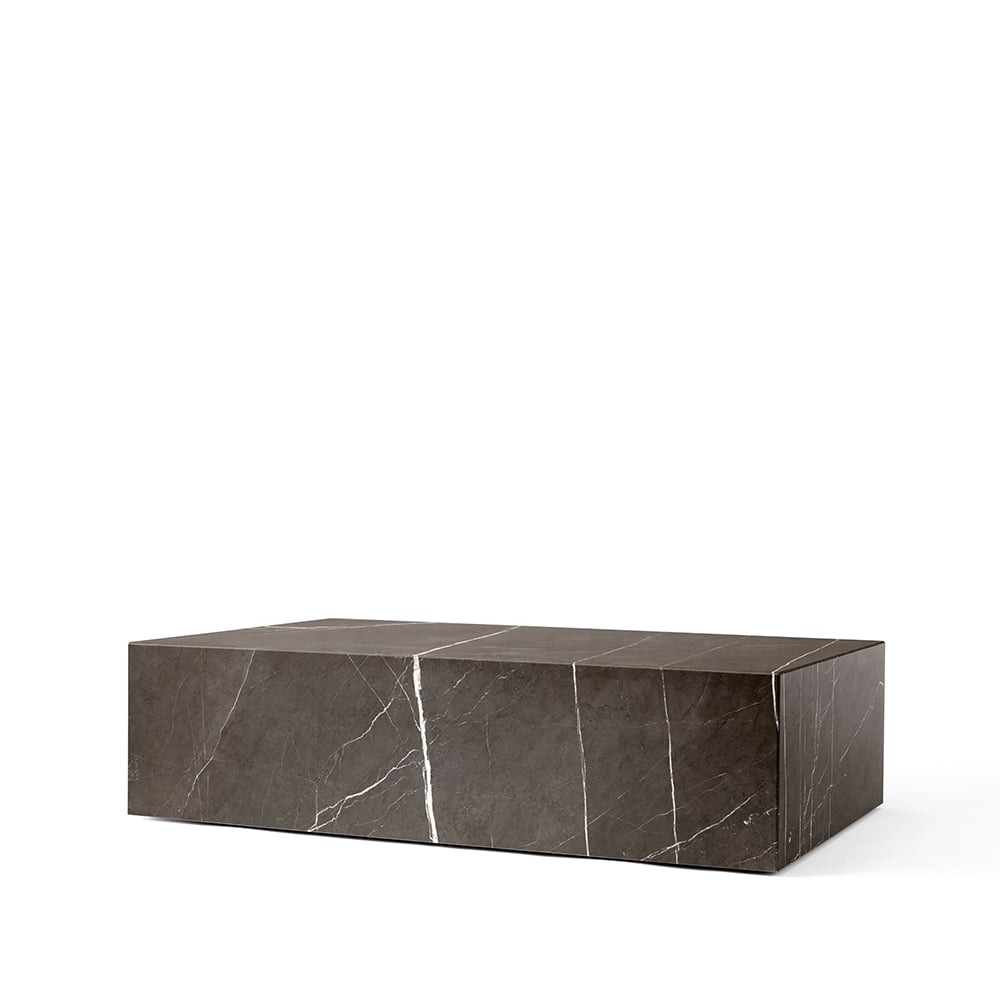Audo Copenhagen Plinth coffee table Grey, low | Scandinavian Design | Coffee tables | Grey