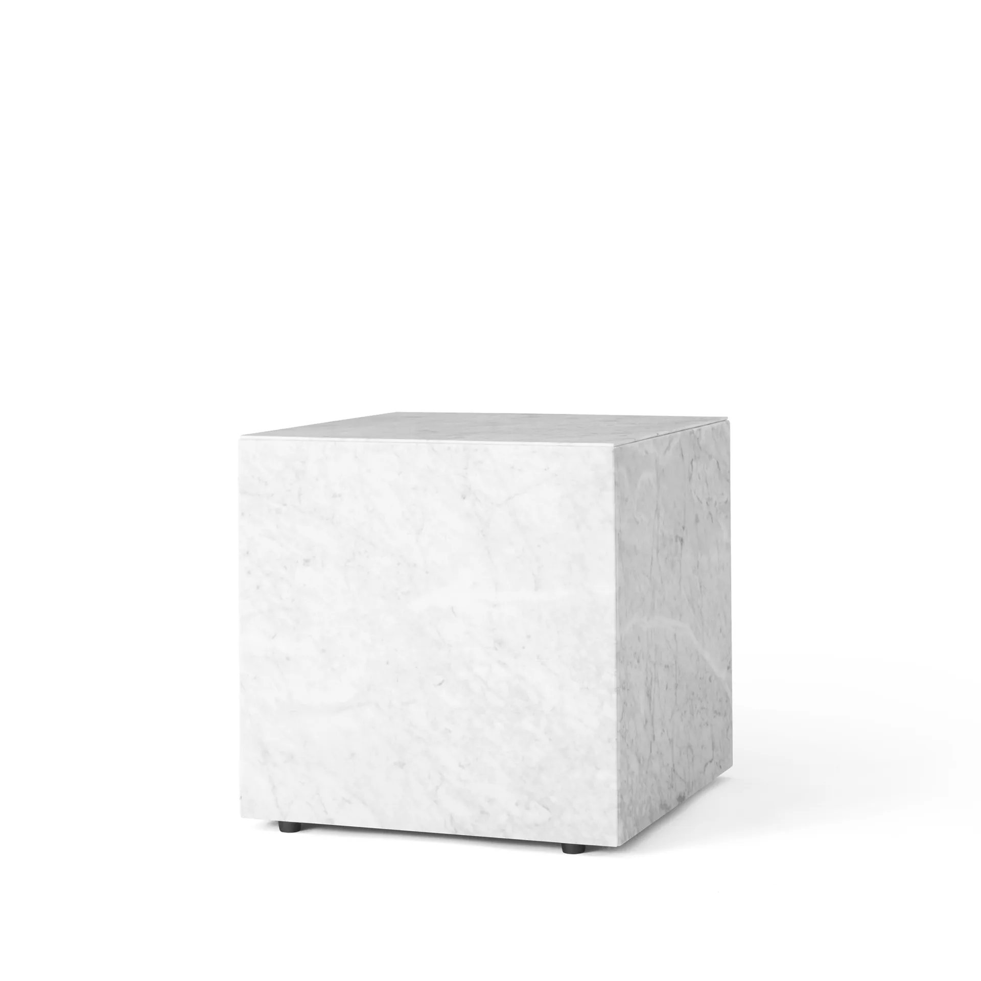 Plinth coffee table, White, cube Audo Copenhagen