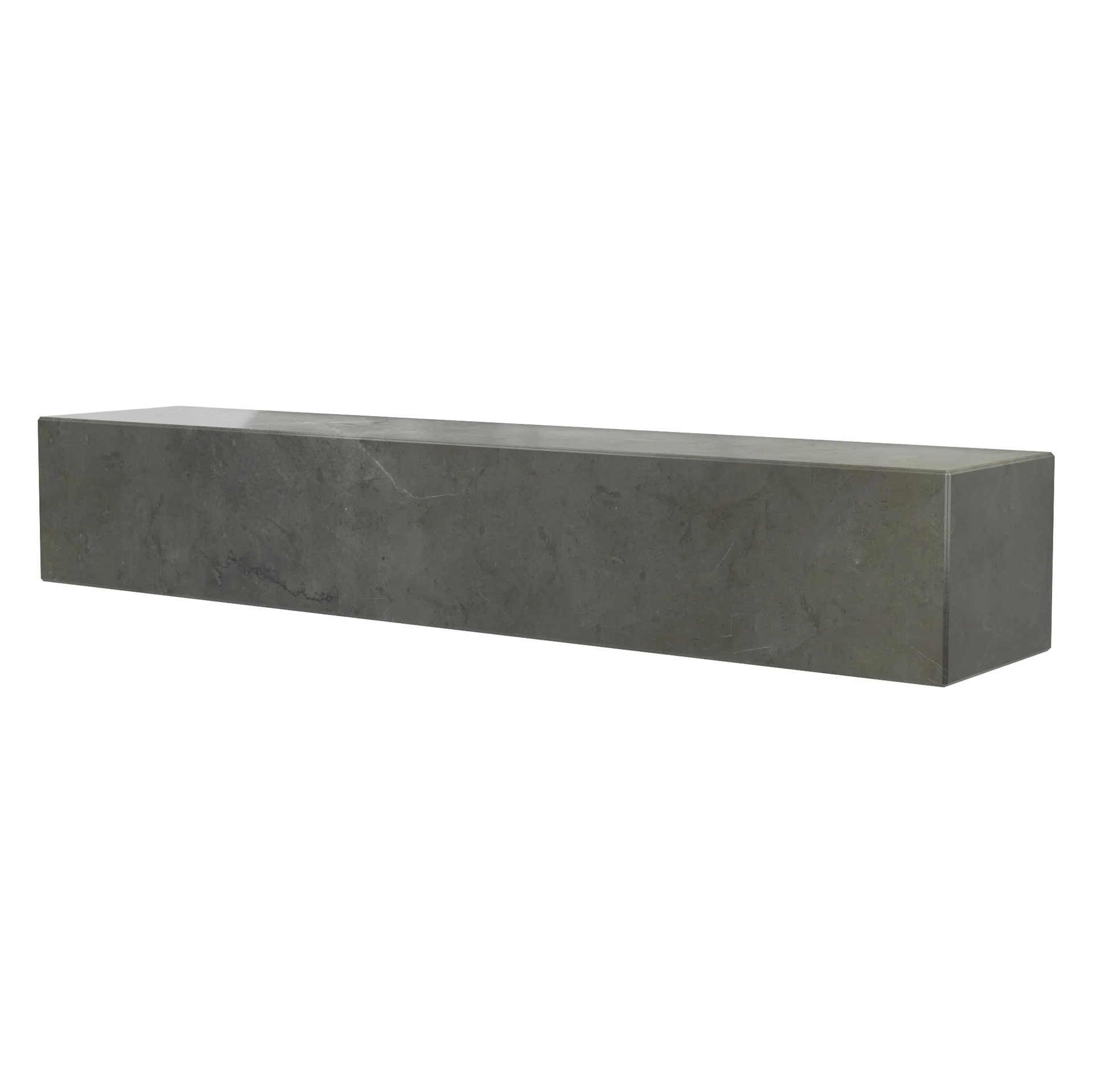 Plinth shelf, Brown-grey kendzo marble Audo Copenhagen