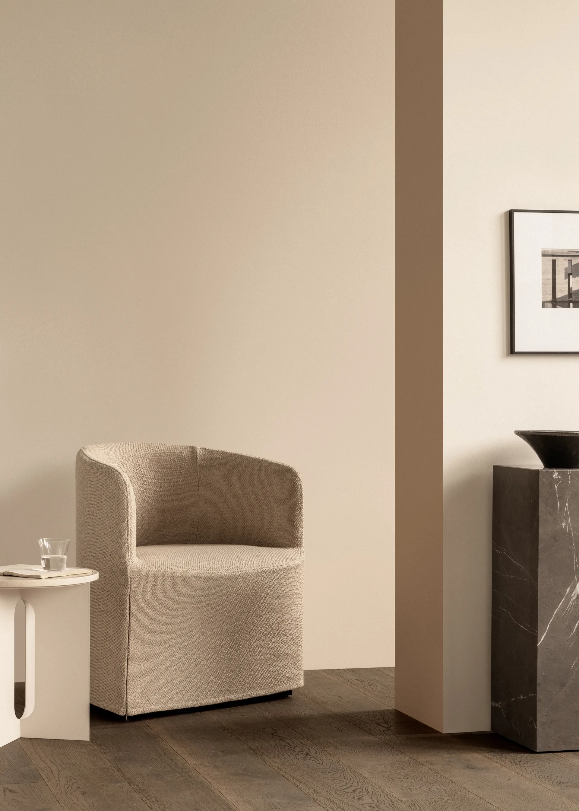 Plinth tall sidetable 30x30x51 cm, Grey galaxy Audo Copenhagen