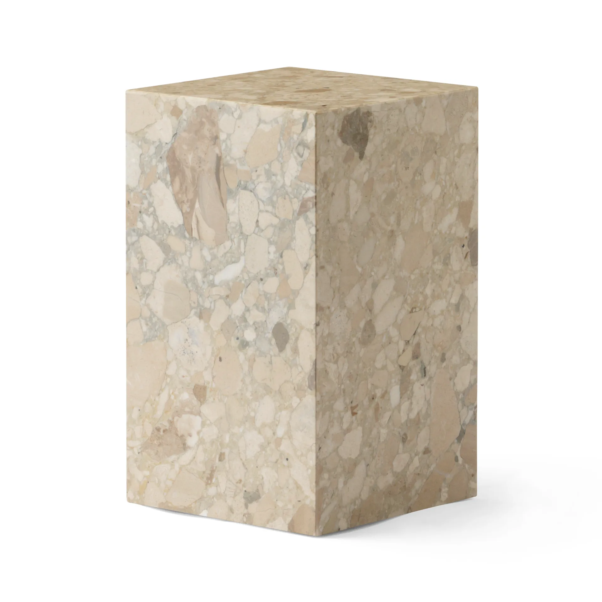 Plinth tall sidetable 30x30x51 cm, Kunis Breccia Audo Copenhagen