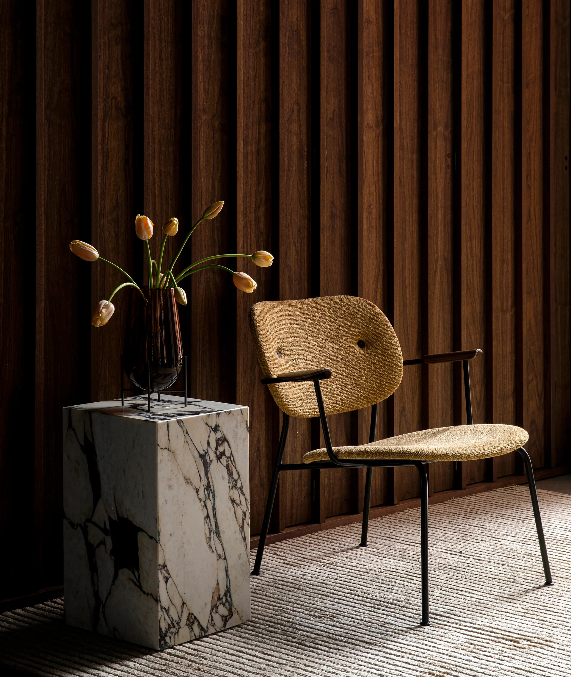 Plinth tall sidetable 30x30x51 cm, Multi rose Audo Copenhagen