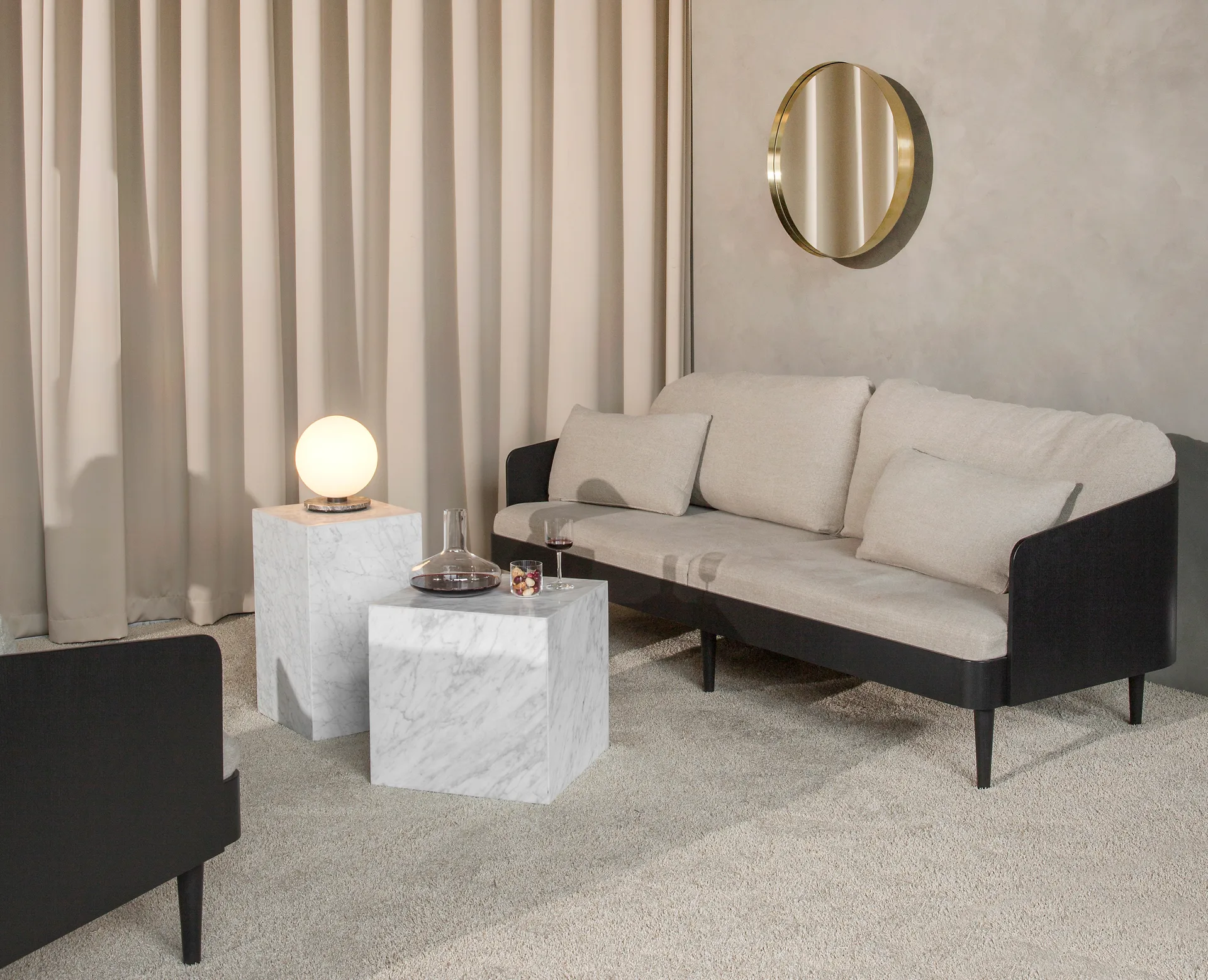 Plinth tall sidetable 30x30x51 cm, White Audo Copenhagen