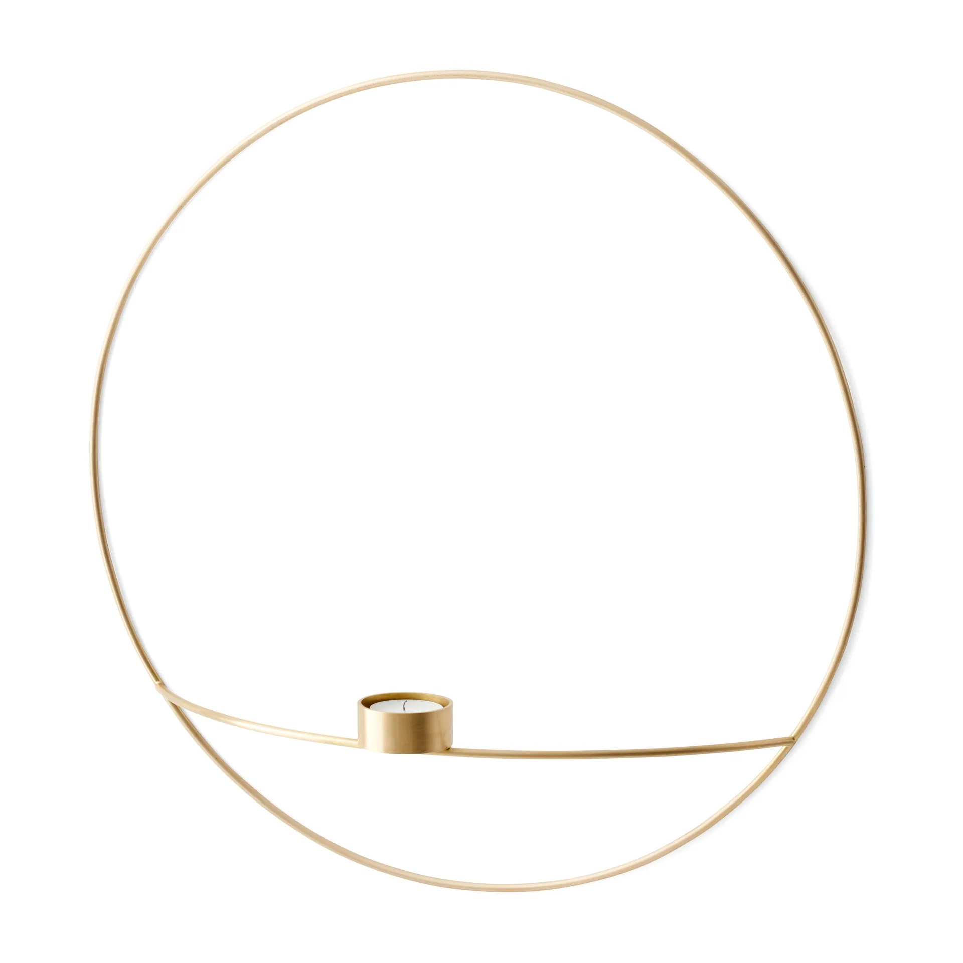POV circle large tea light holder, brass Audo Copenhagen
