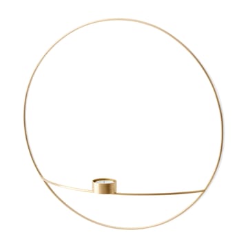 POV circle large tea light holder - brass - Audo Copenhagen