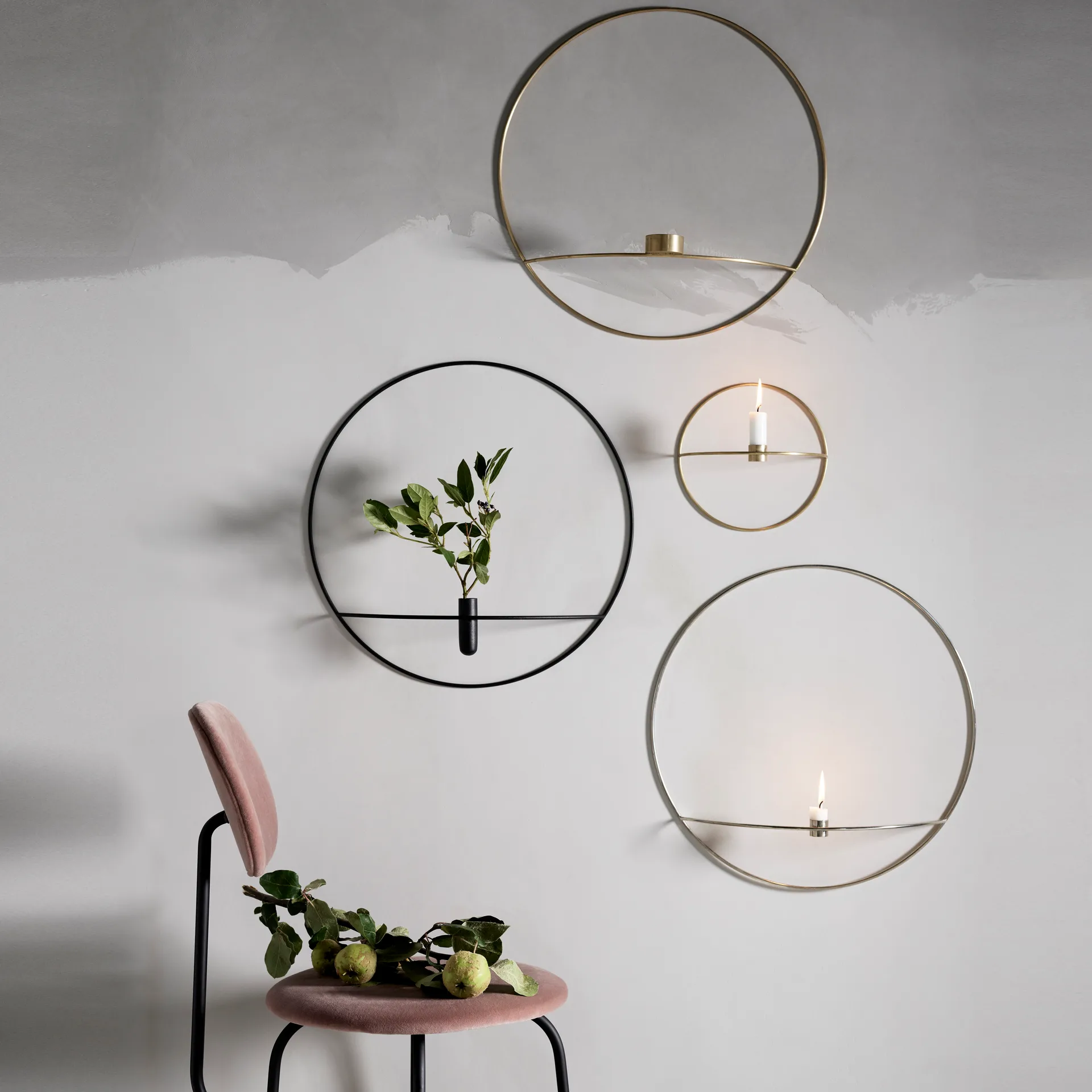 POV circle large tea light holder, brass Audo Copenhagen