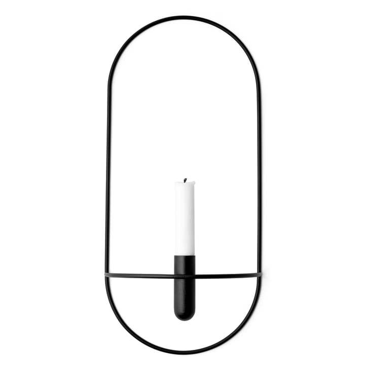 POV oval candle holder - black - Audo Copenhagen
