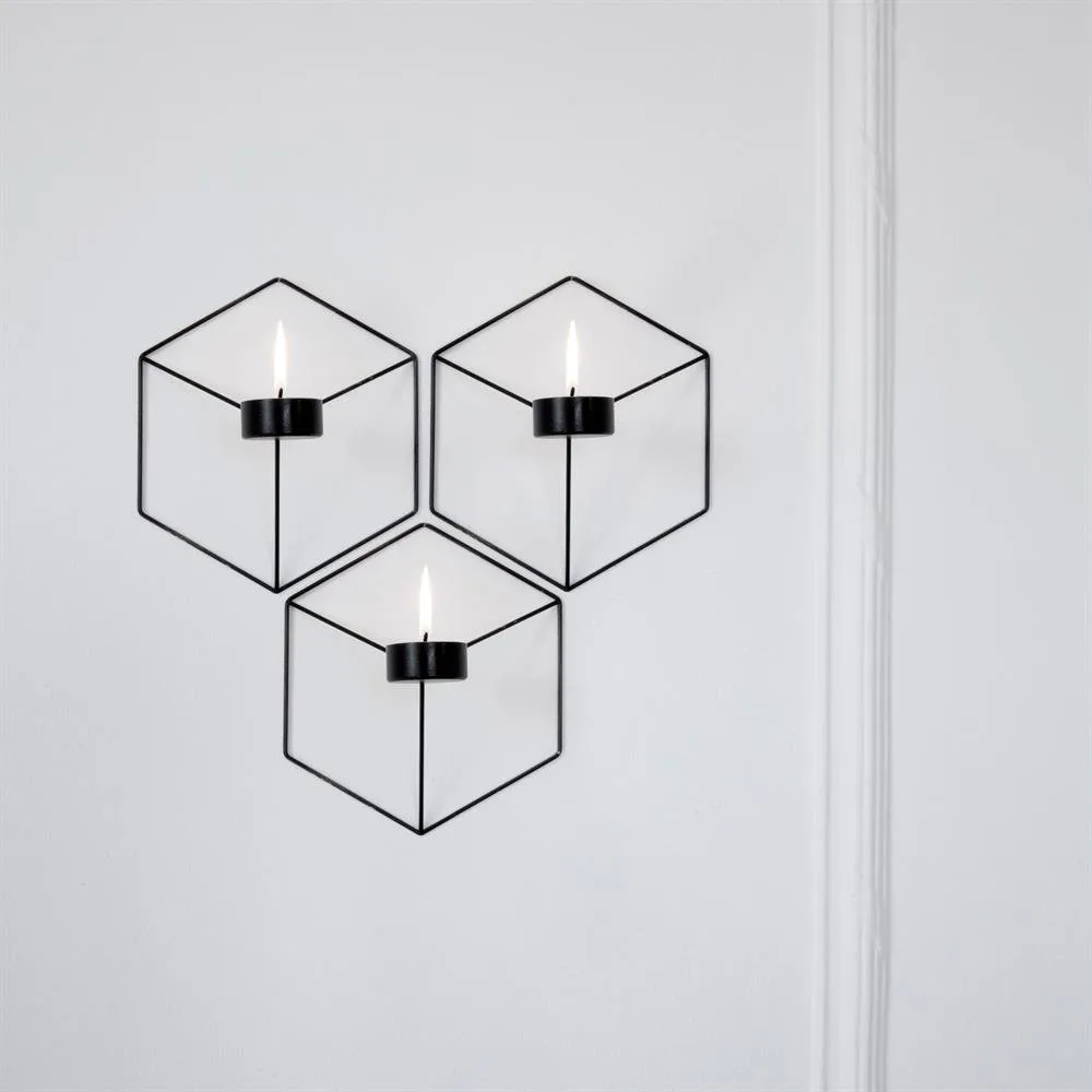 Pov wall candle 3-pack black Audo Copenhagen