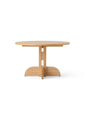 Puffin Dining Table oak veneer natural - Natural oak veneer, Ø120 cm - Audo Copenhagen