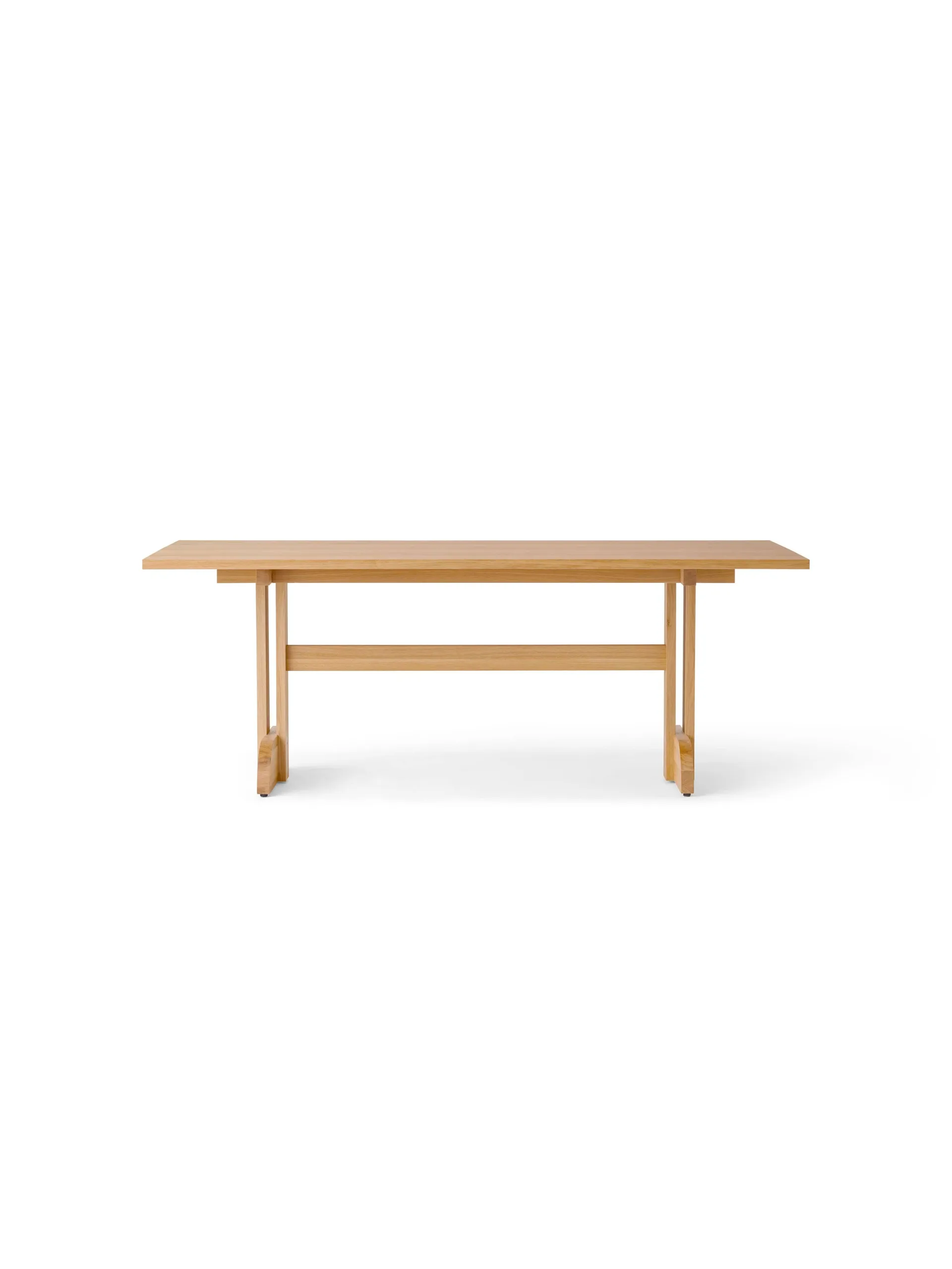 Puffin Dining Table oak veneer natural, Natural oak veneer, 200x95 cm Audo Copenhagen