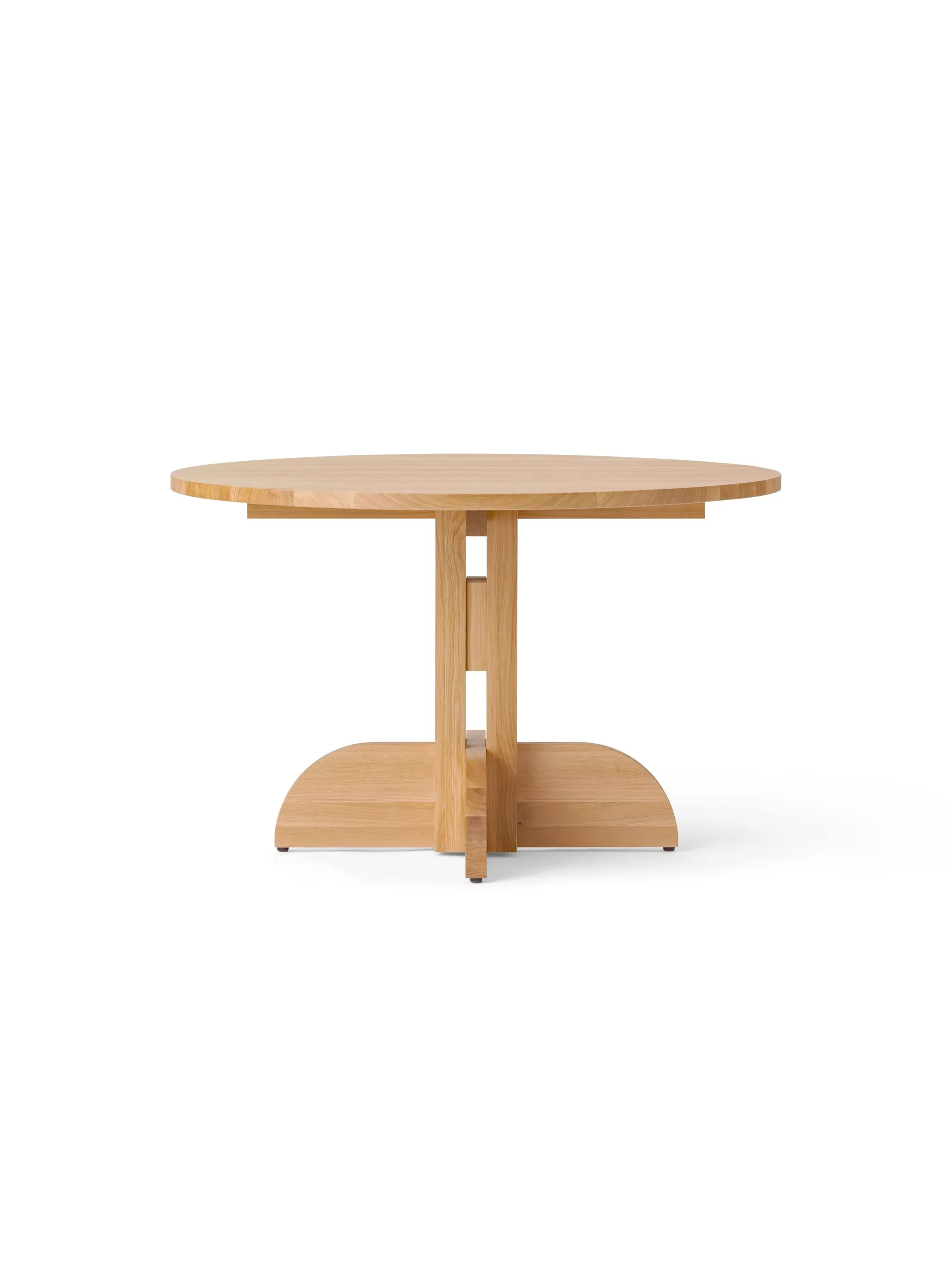 Puffin Dining Table solid natural oak, Natural oak, Ø120 cm Audo Copenhagen