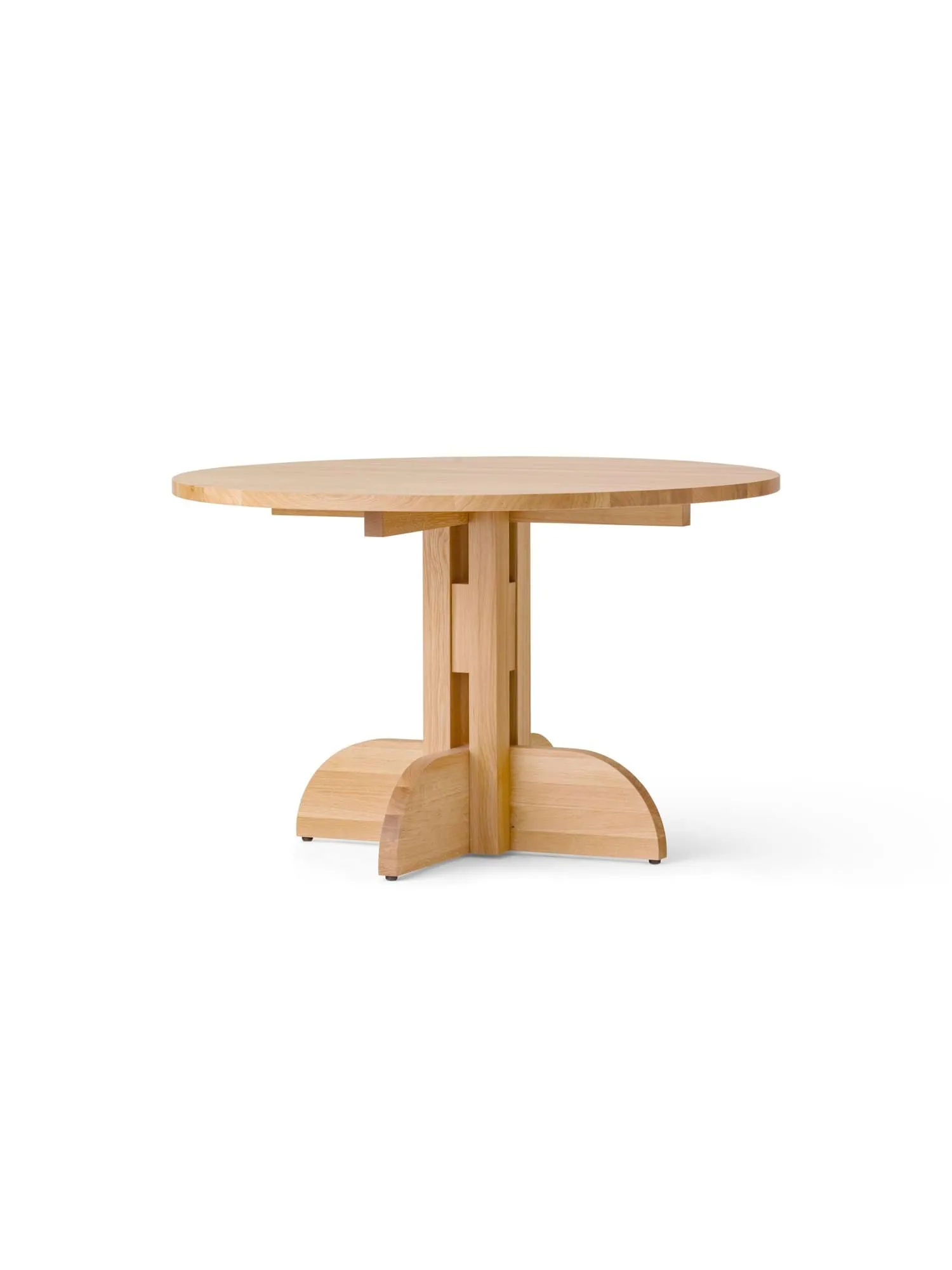 Puffin Dining Table solid natural oak, Natural oak, Ø120 cm Audo Copenhagen