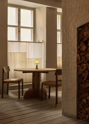 Puffin Dining Table solid natural oak - Natural oak, Ø120 cm - Audo Copenhagen