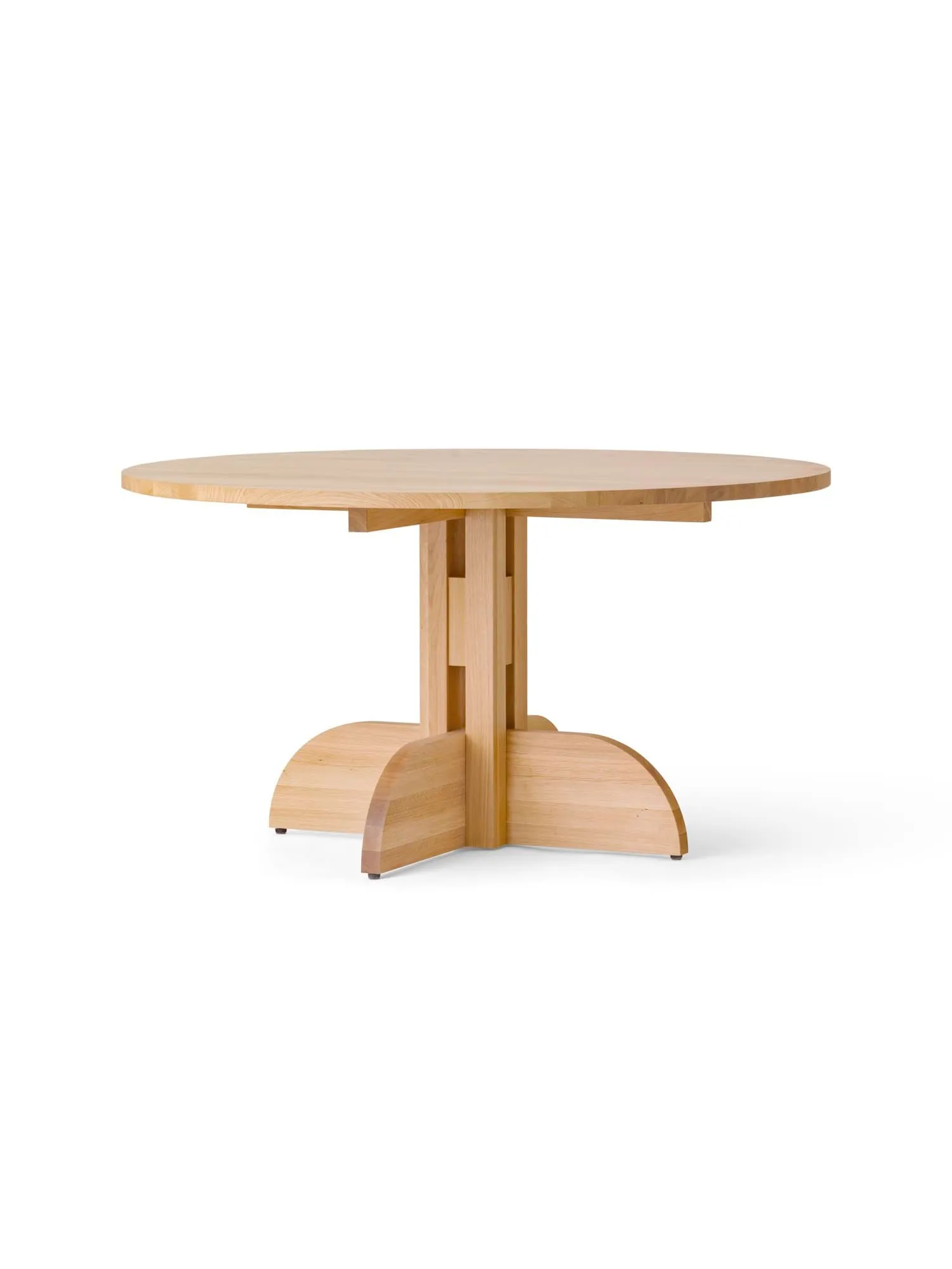 Puffin Dining Table solid natural oak, Natural oak, Ø140 cm Audo Copenhagen