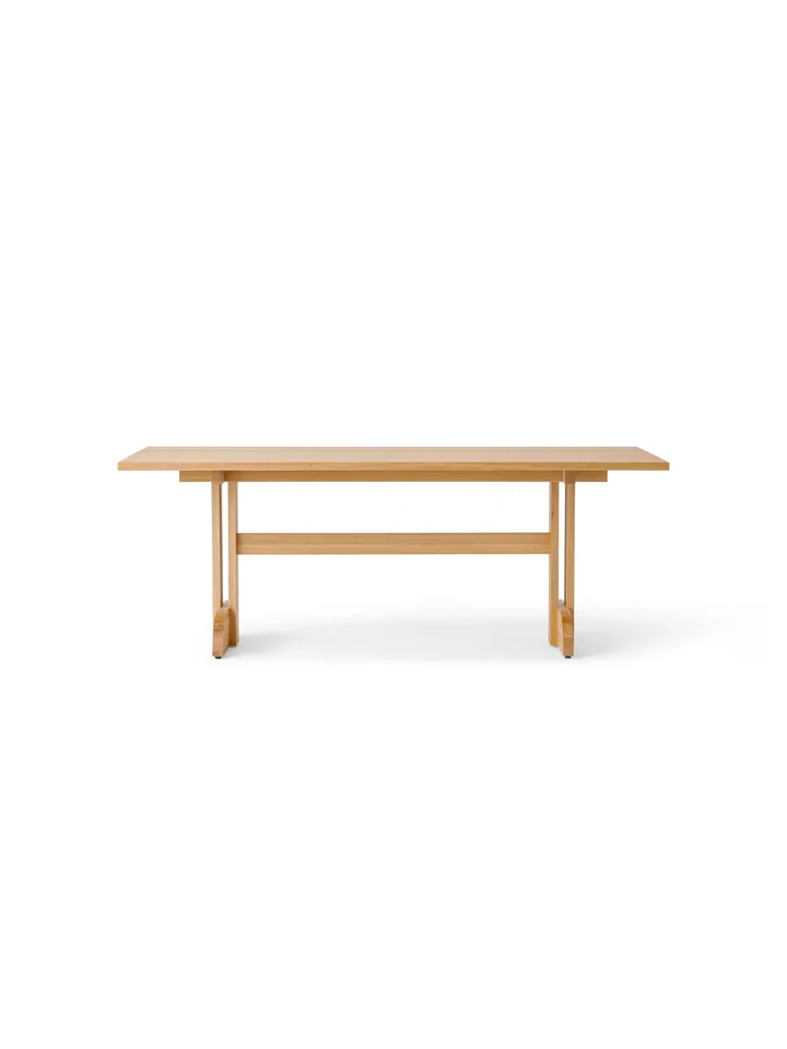 Puffin Dining Table solid natural oak - Natural oak, 200x95 cm - Audo Copenhagen