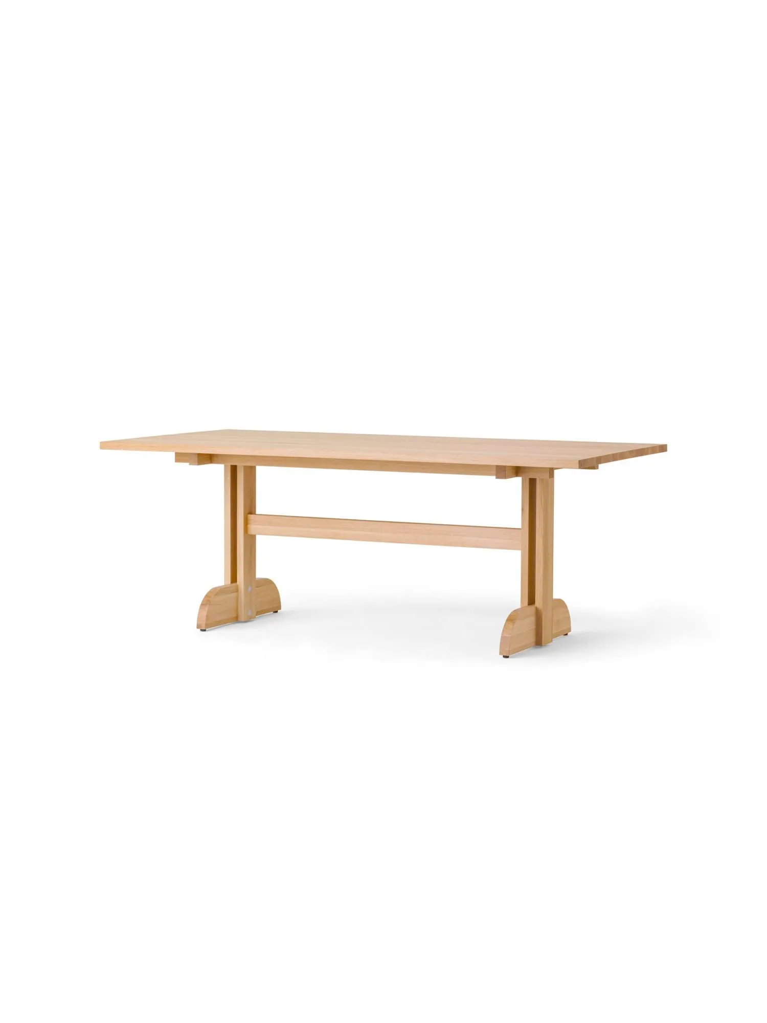 Puffin Dining Table solid natural oak, Natural oak, 200x95 cm Audo Copenhagen