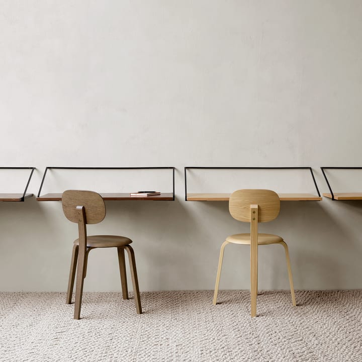 Rail desk/shelf, dark-stained oak Audo Copenhagen