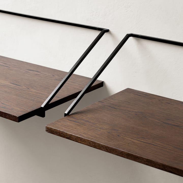 Rail desk/shelf, dark-stained oak Audo Copenhagen