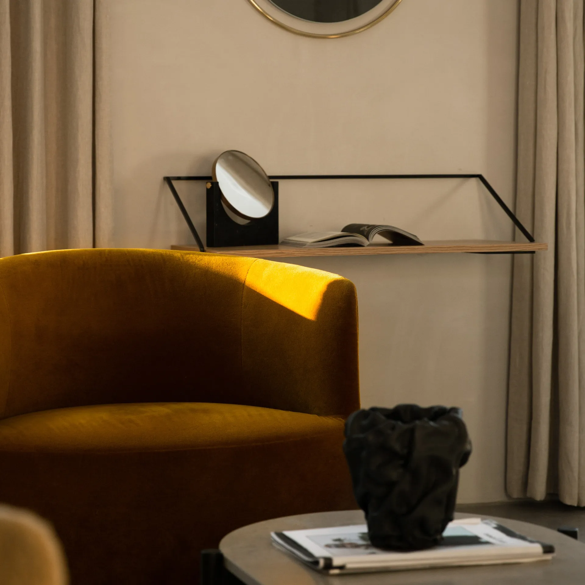 Rail desk/shelf, oak Audo Copenhagen