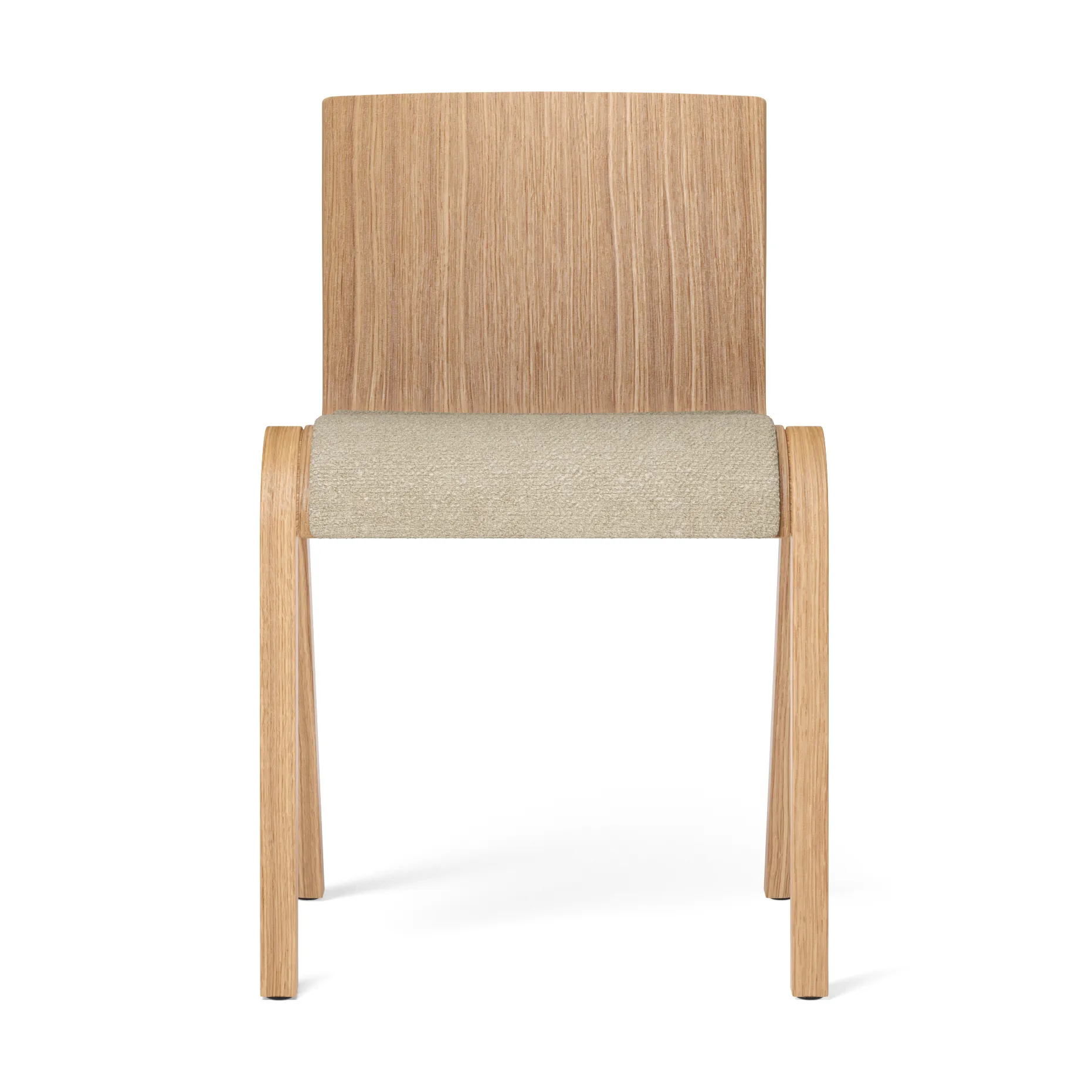 Ready chair upholstered seat, Natural oak-Audo Bouclé 02 Audo Copenhagen