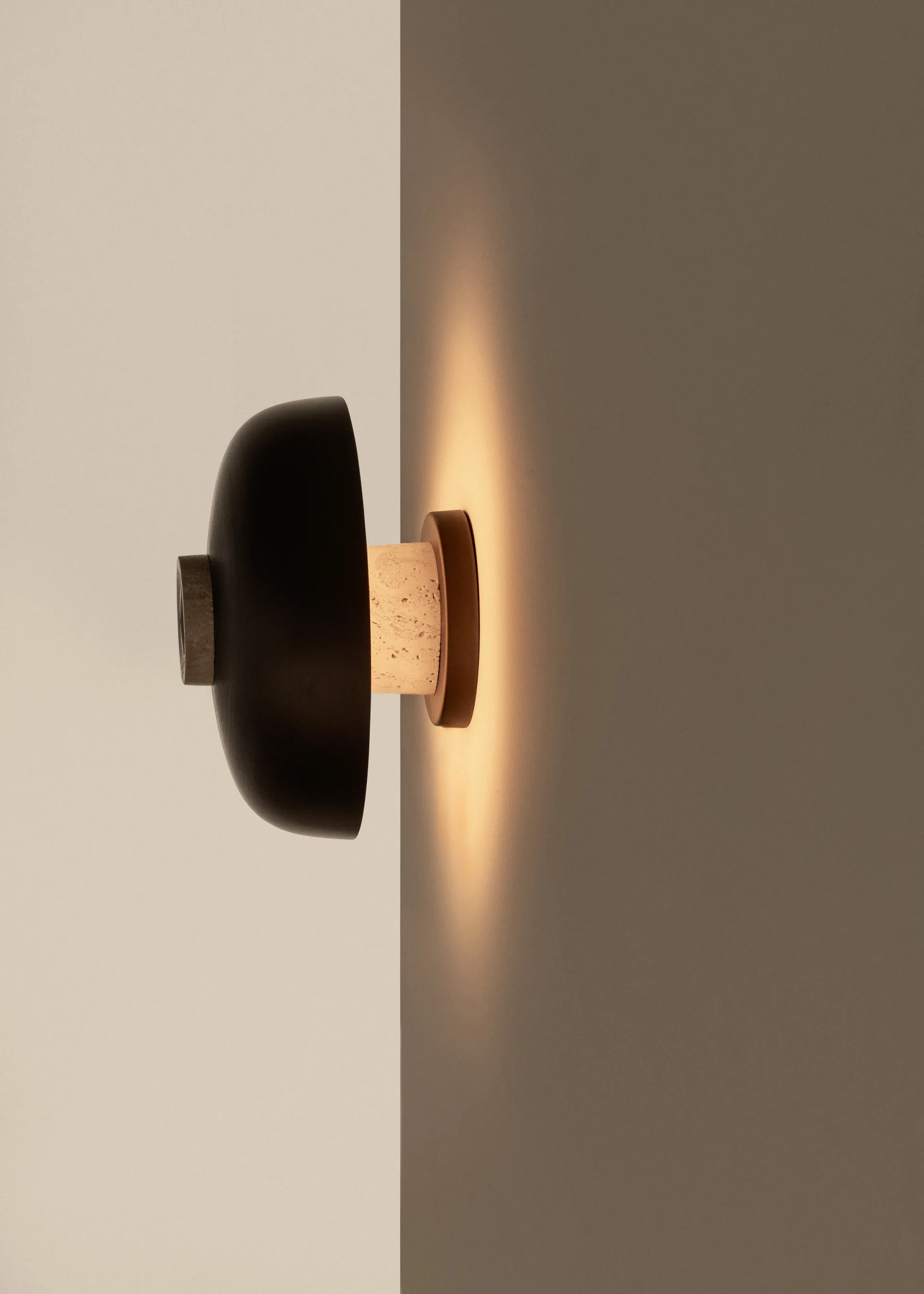 Reverse wall lamp fixed installation, Bronzed aluminium Audo Copenhagen