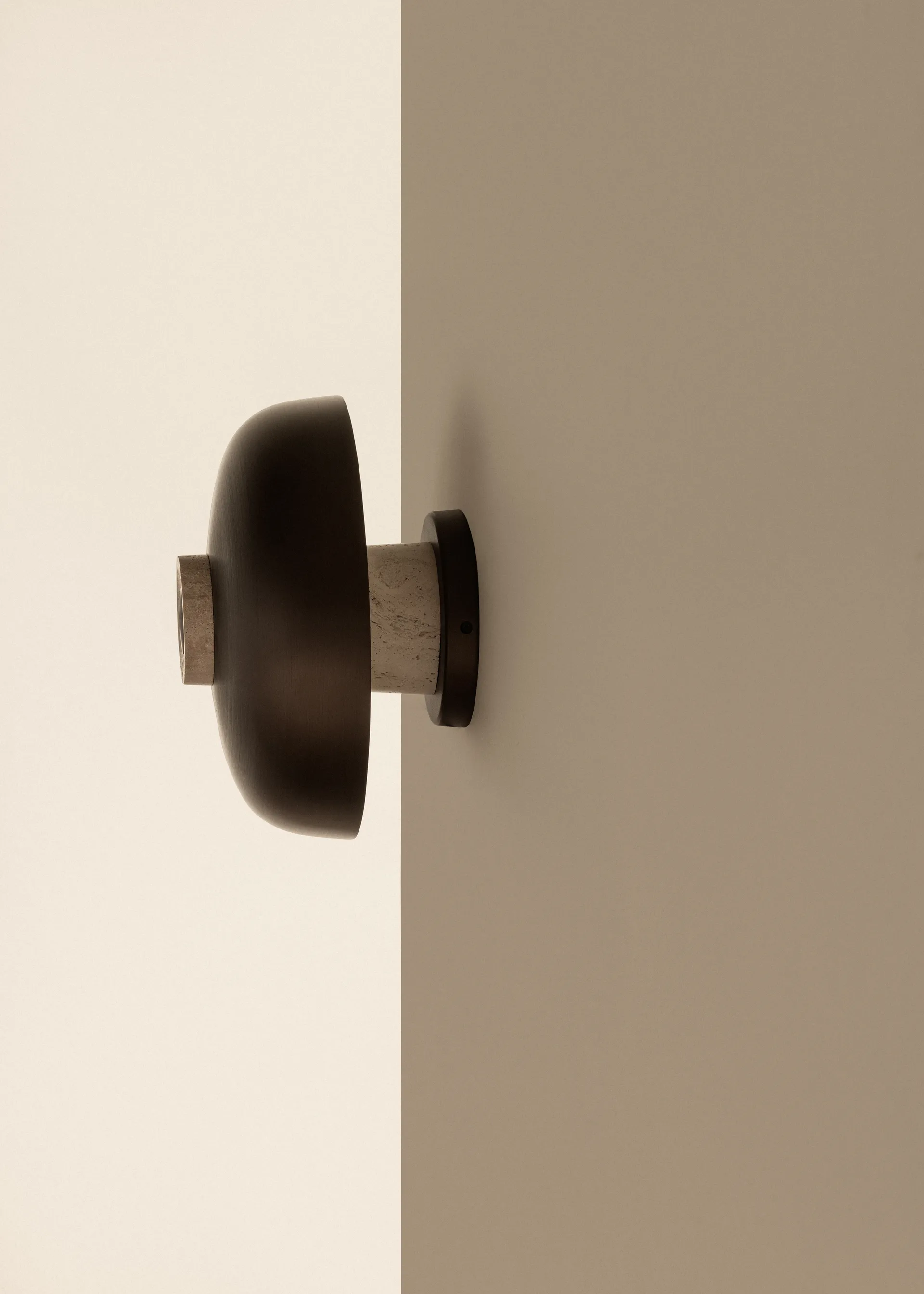 Reverse wall lamp fixed installation, Bronzed aluminium Audo Copenhagen