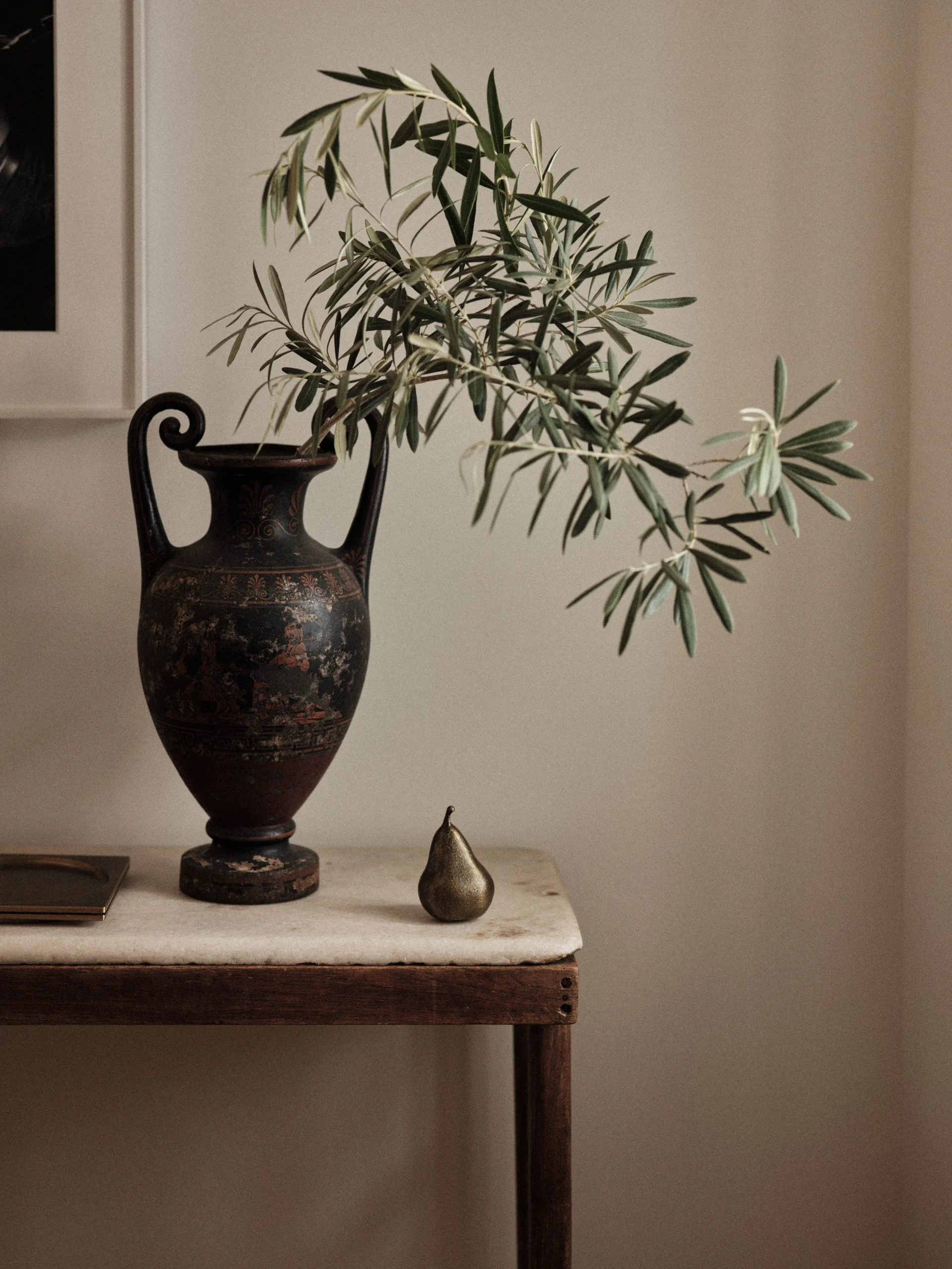 Sentimant decoration pear, Brass Audo Copenhagen