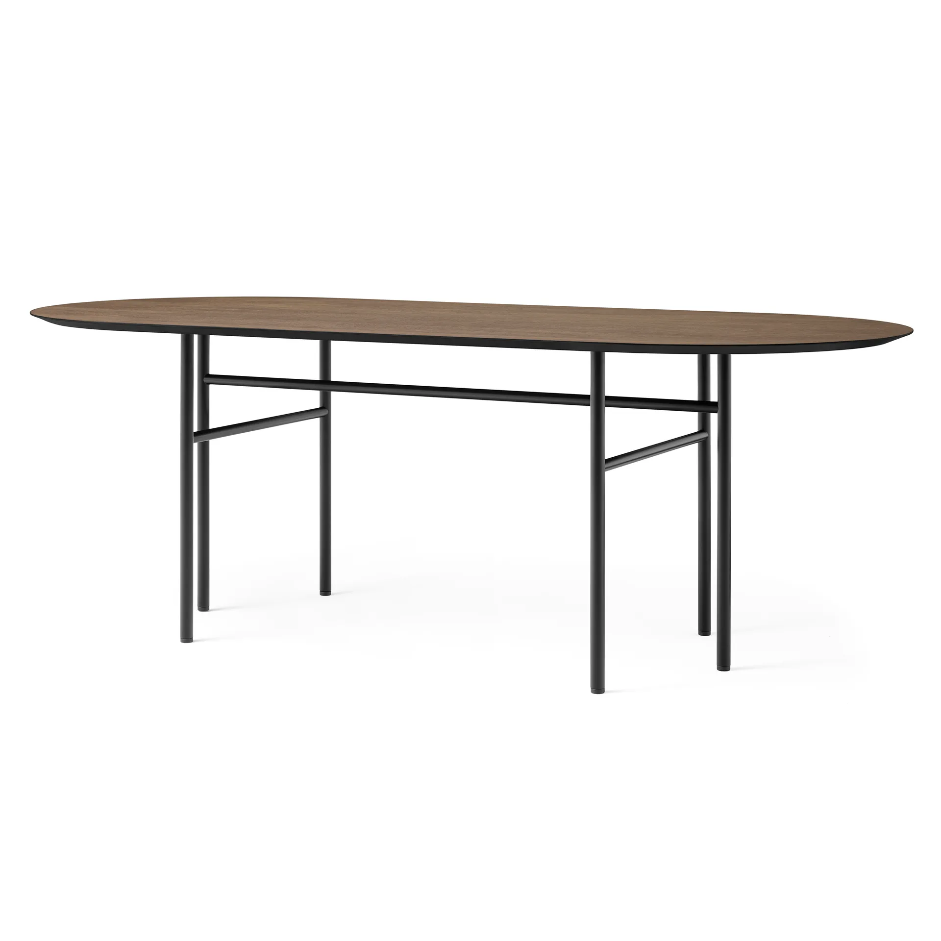 Snaregade table oval, Black-dark stained oak Audo Copenhagen