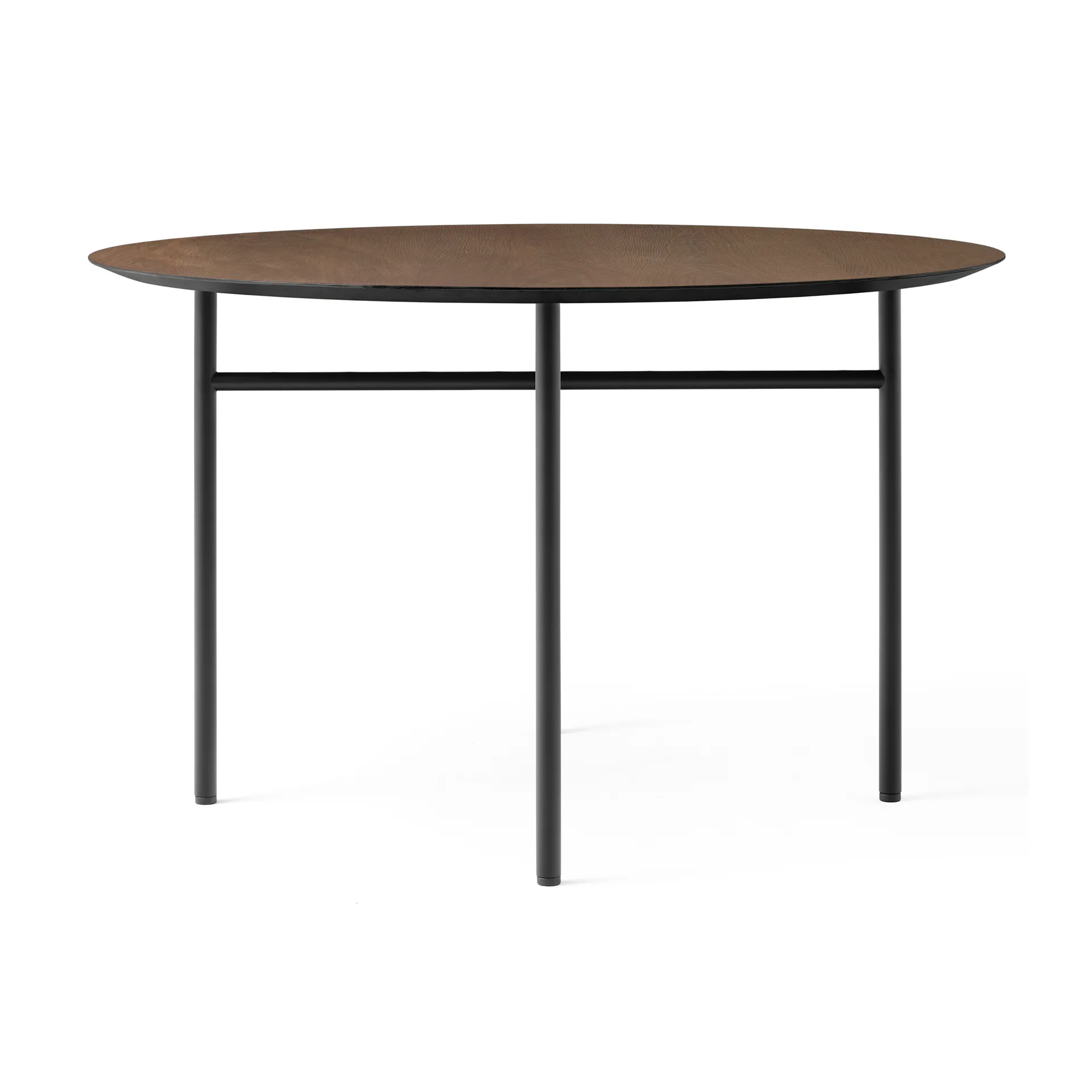 Snaregade table round, Black-dark stained oak. Ø120 cm Audo Copenhagen