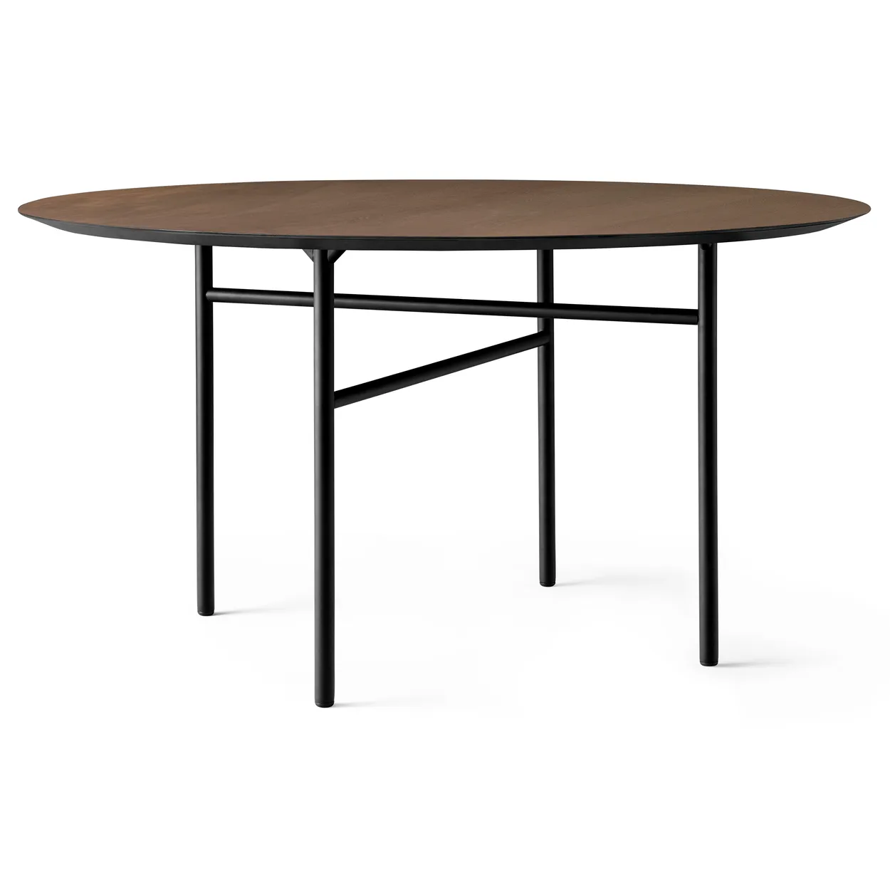 Audo Copenhagen Snaregade table round Black-dark stained oak. o138 cm