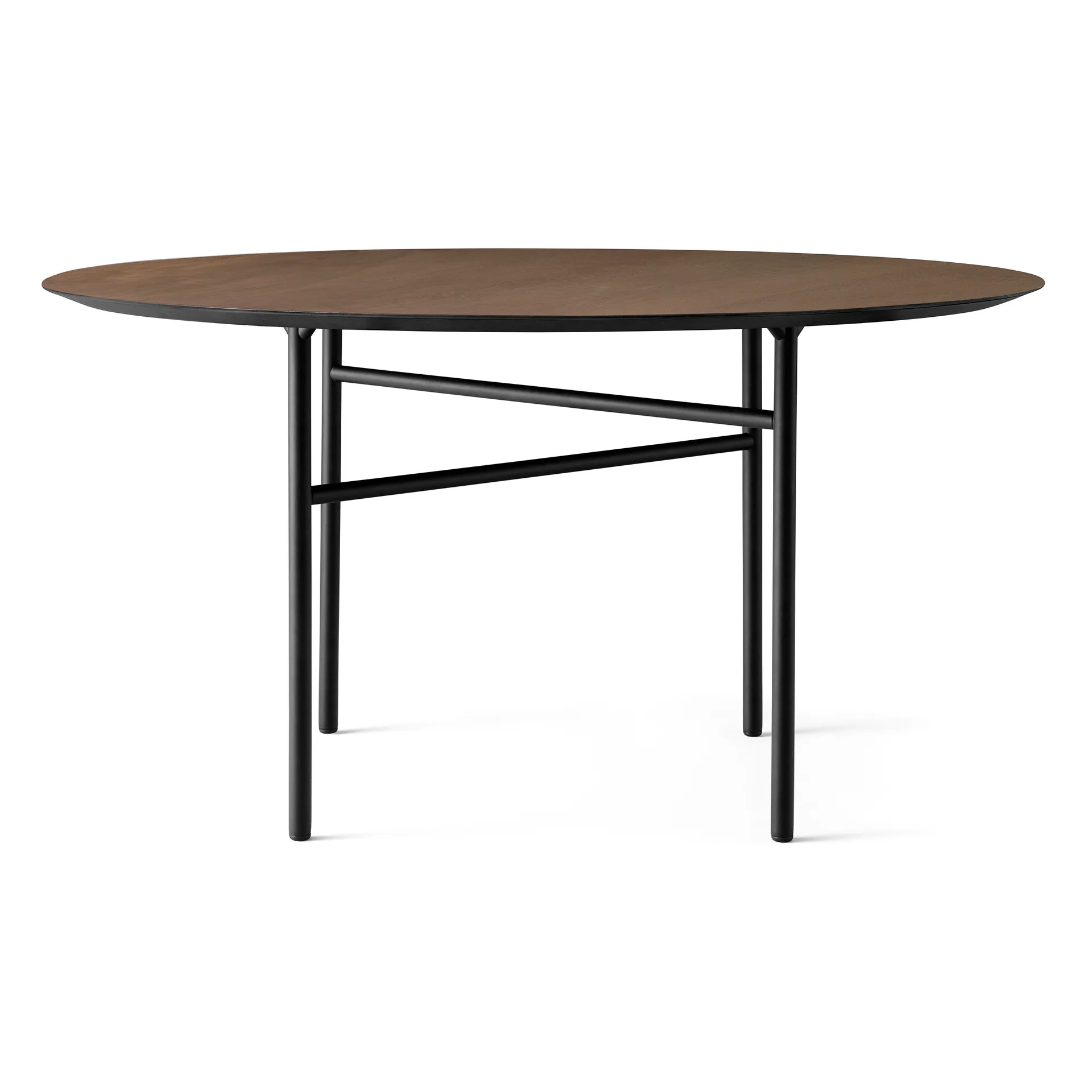 Snaregade table round, Black-dark stained oak. Ø138 cm Audo Copenhagen