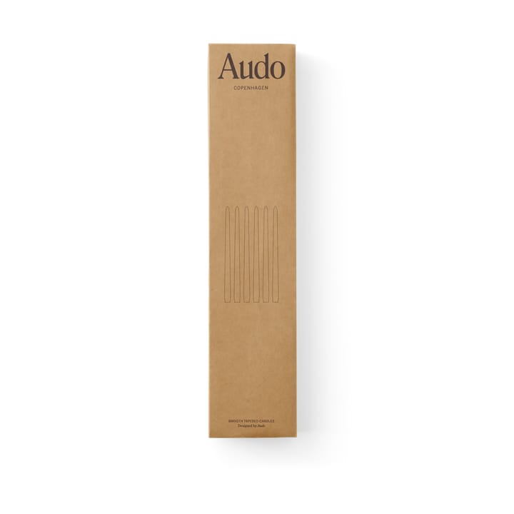 Spire candles 38 cm 6-pack, Ochre Audo Copenhagen