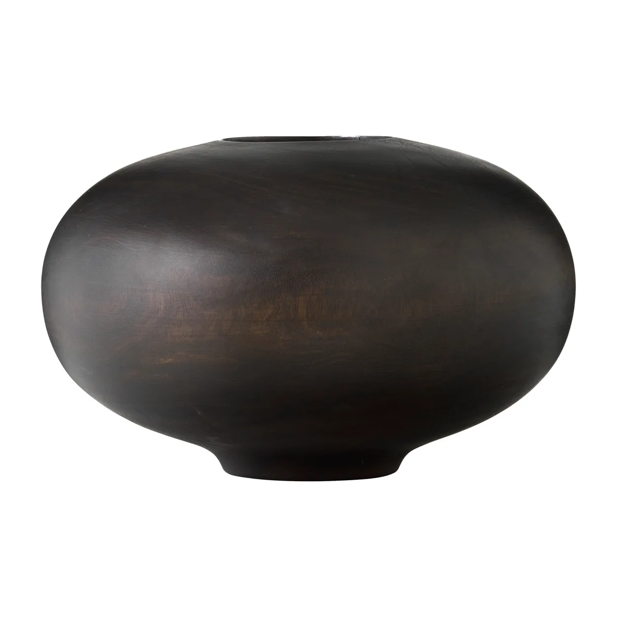 Audo Copenhagen Surround vase 17.5 cm Mango wood | Scandinavian Design | Vases | Brown