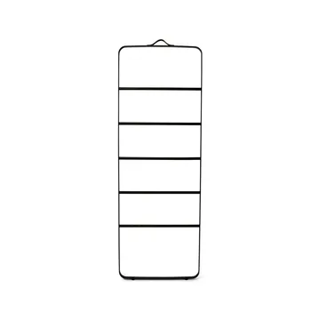 Towel towel hanger - Black, bars in dark ash, leather - Audo Copenhagen