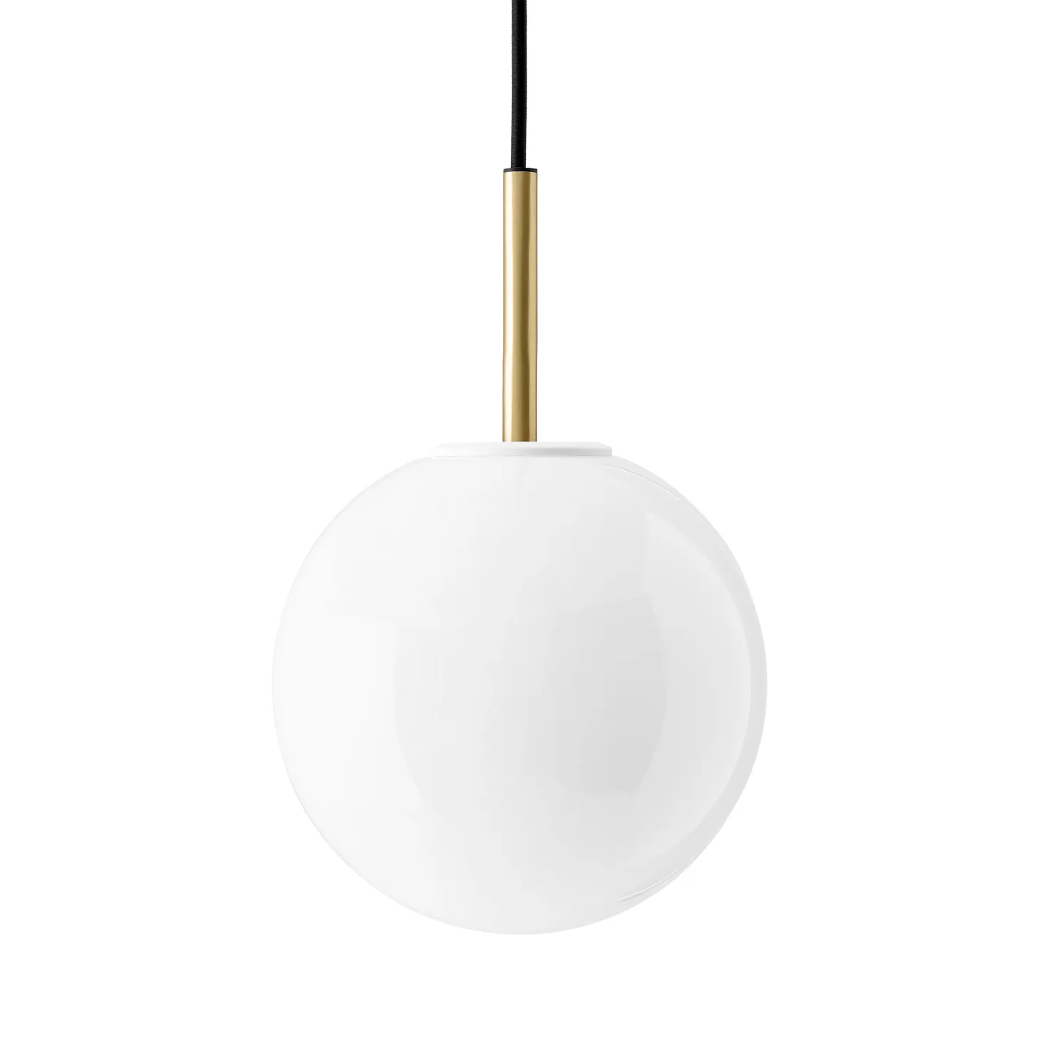 TR ceiling lamp brass, Blankt opalglass Audo Copenhagen