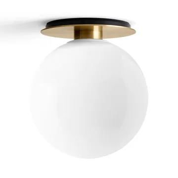 TR ceiling/wall lamp brass - Polished opal glass - Audo Copenhagen