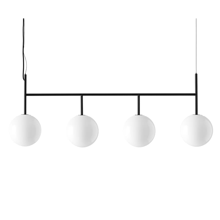 TR rail ceiling lamp black DtW, Polished opal glass Audo Copenhagen