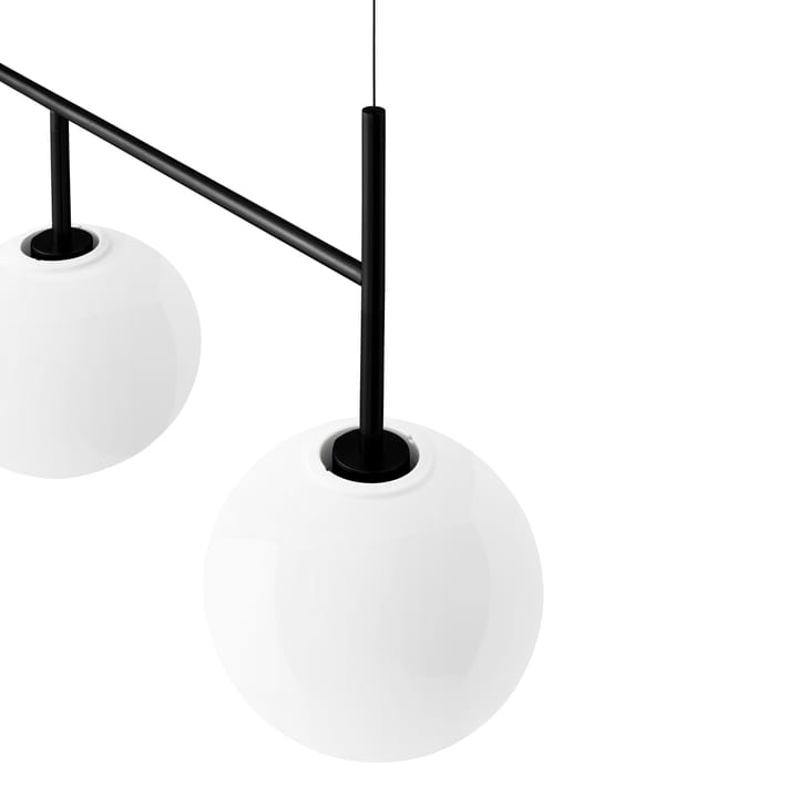 TR rail ceiling lamp black DtW, Polished opal glass Audo Copenhagen