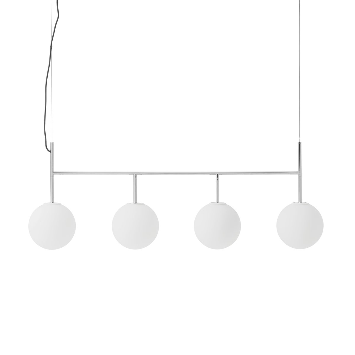Audo Copenhagen TR rail ceiling lamp Polished steel